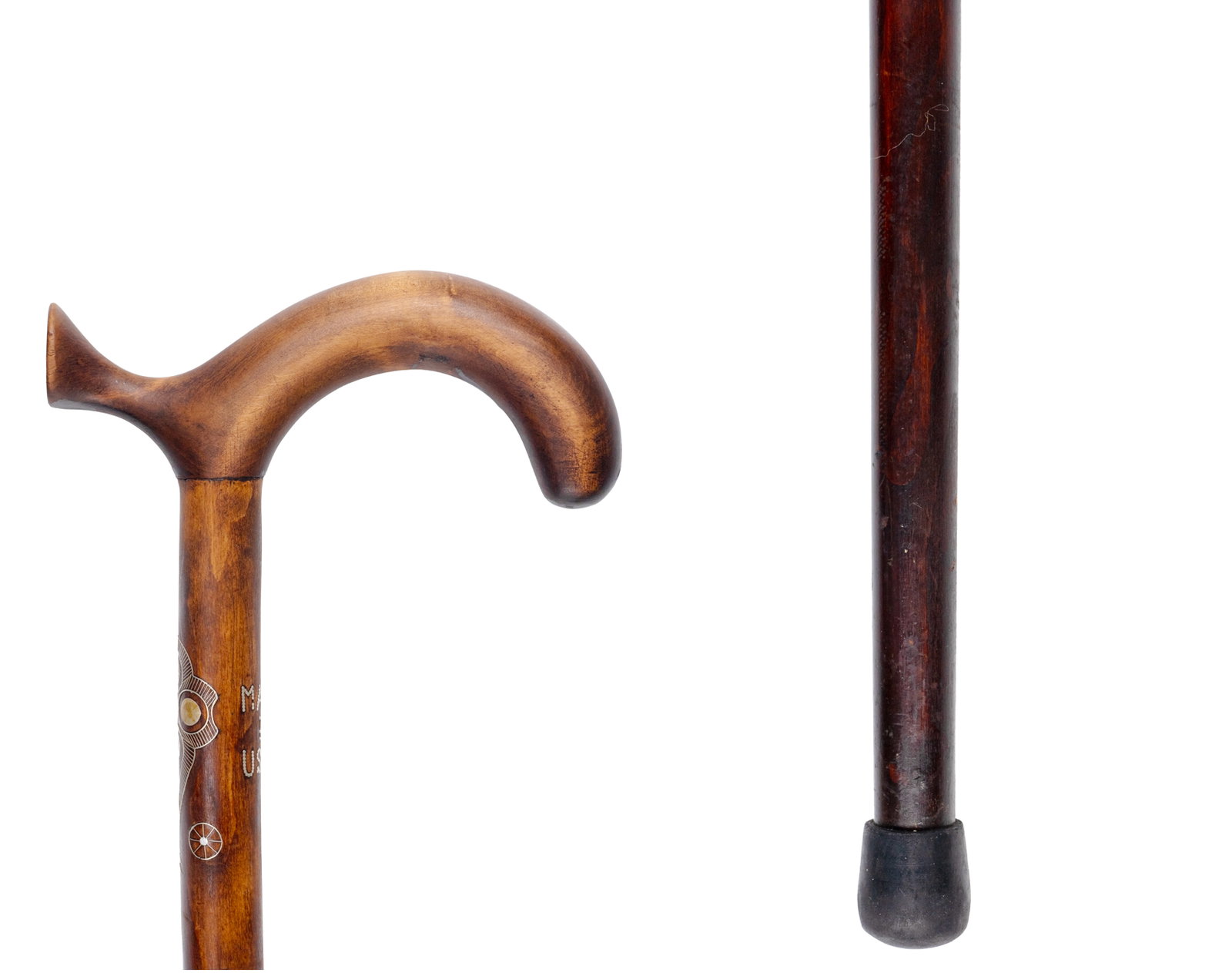 Silver inlaid cane - Mi XXe siècle - 3