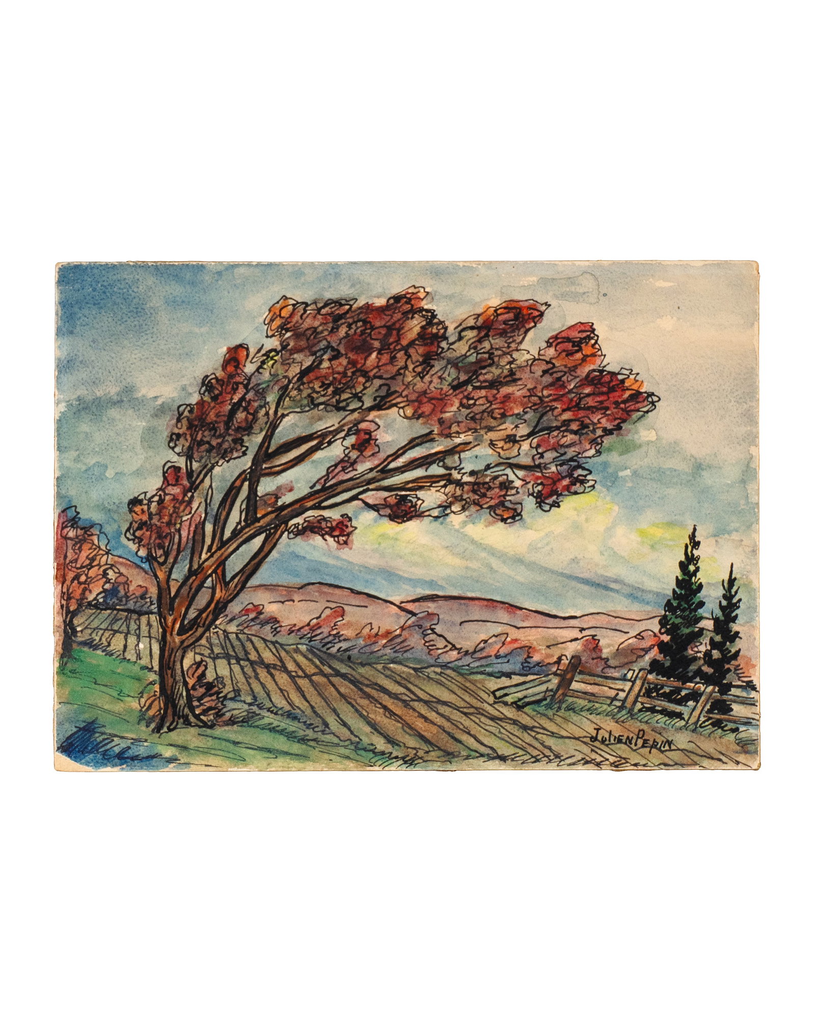 Pépin, Julien - Lot of two watercolors - 2