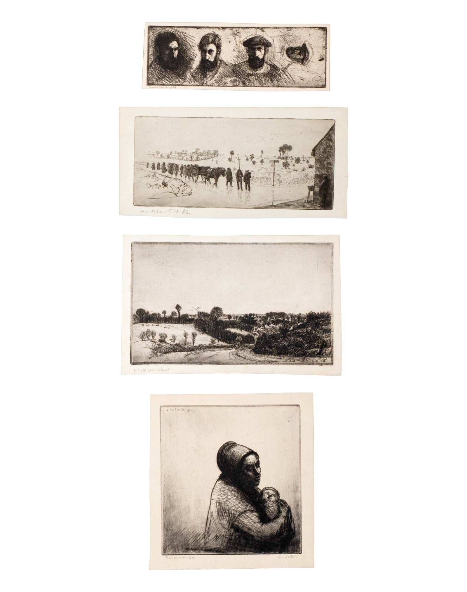 Frélaut, Jean - Set of fifteen etchings - 2