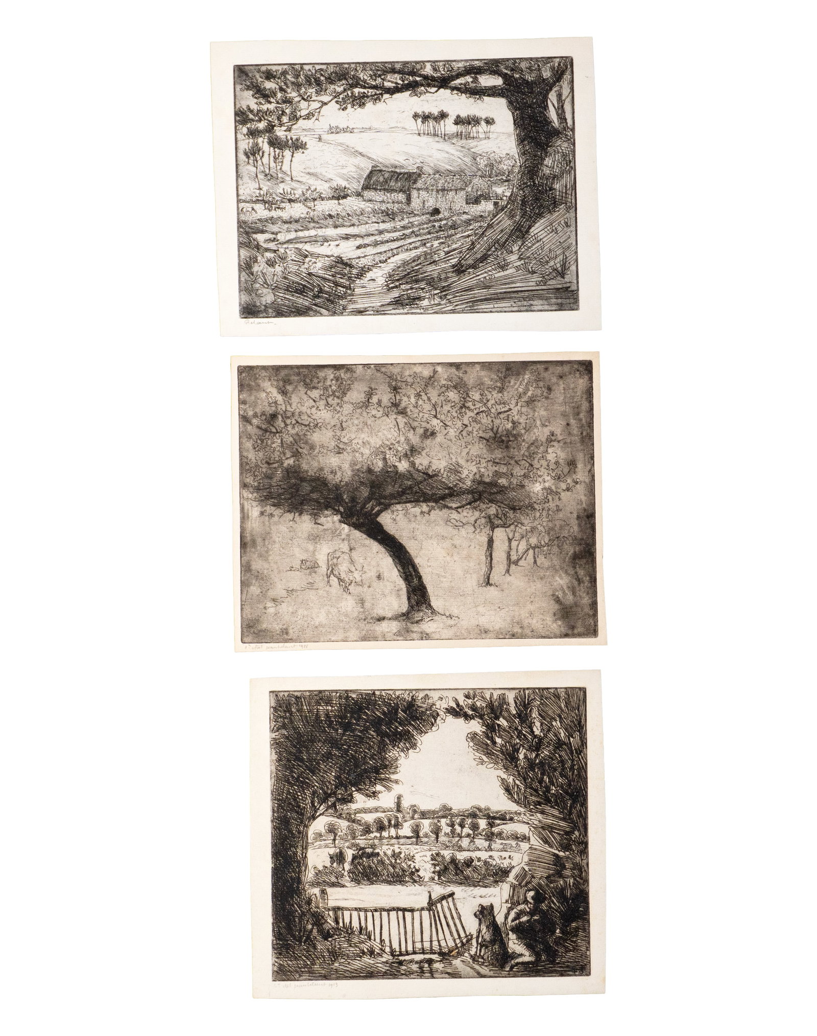 Frélaut, Jean - Set of fifteen etchings - 3