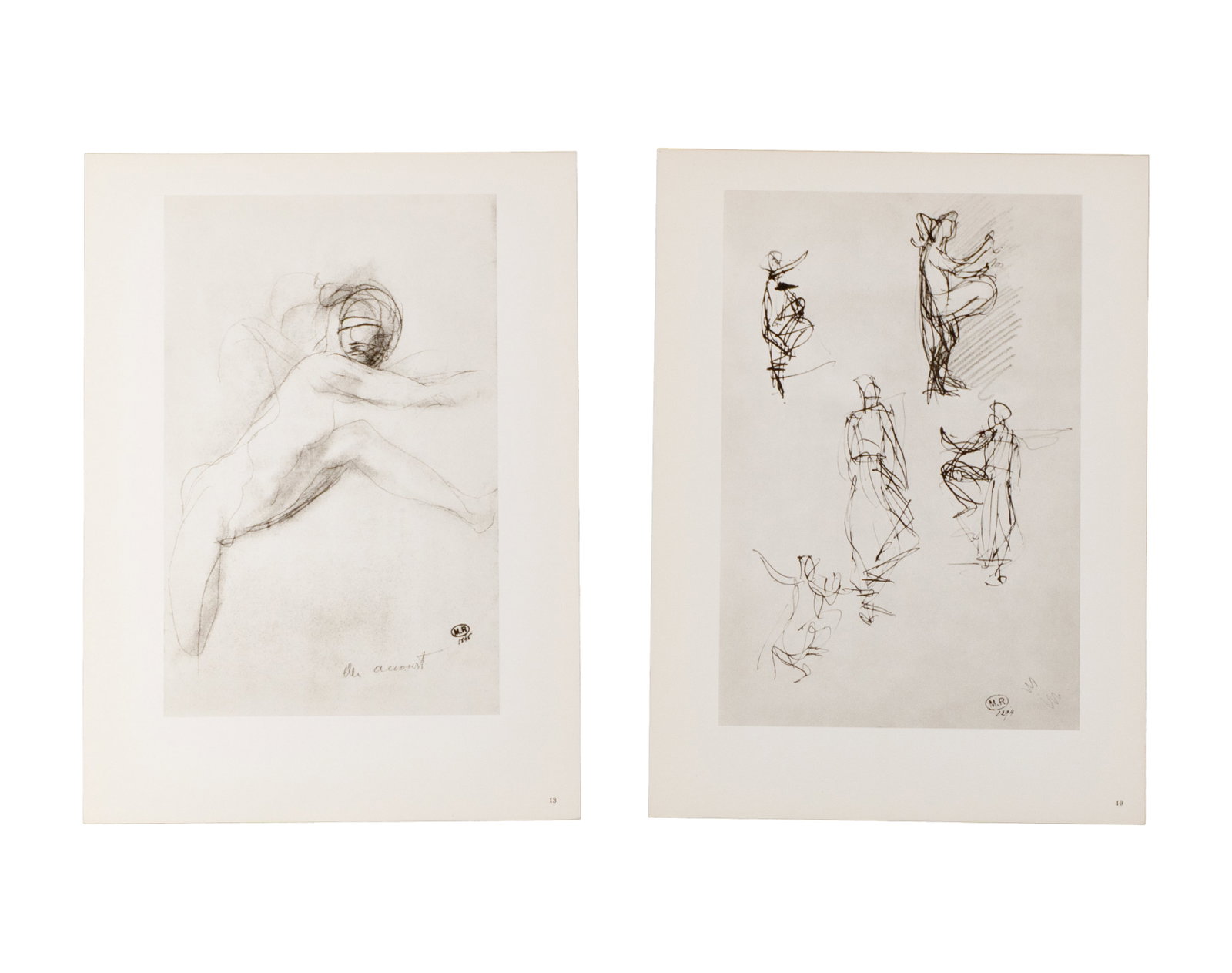 Rodin, Auguste - Set of eight Rodin study prints - 2