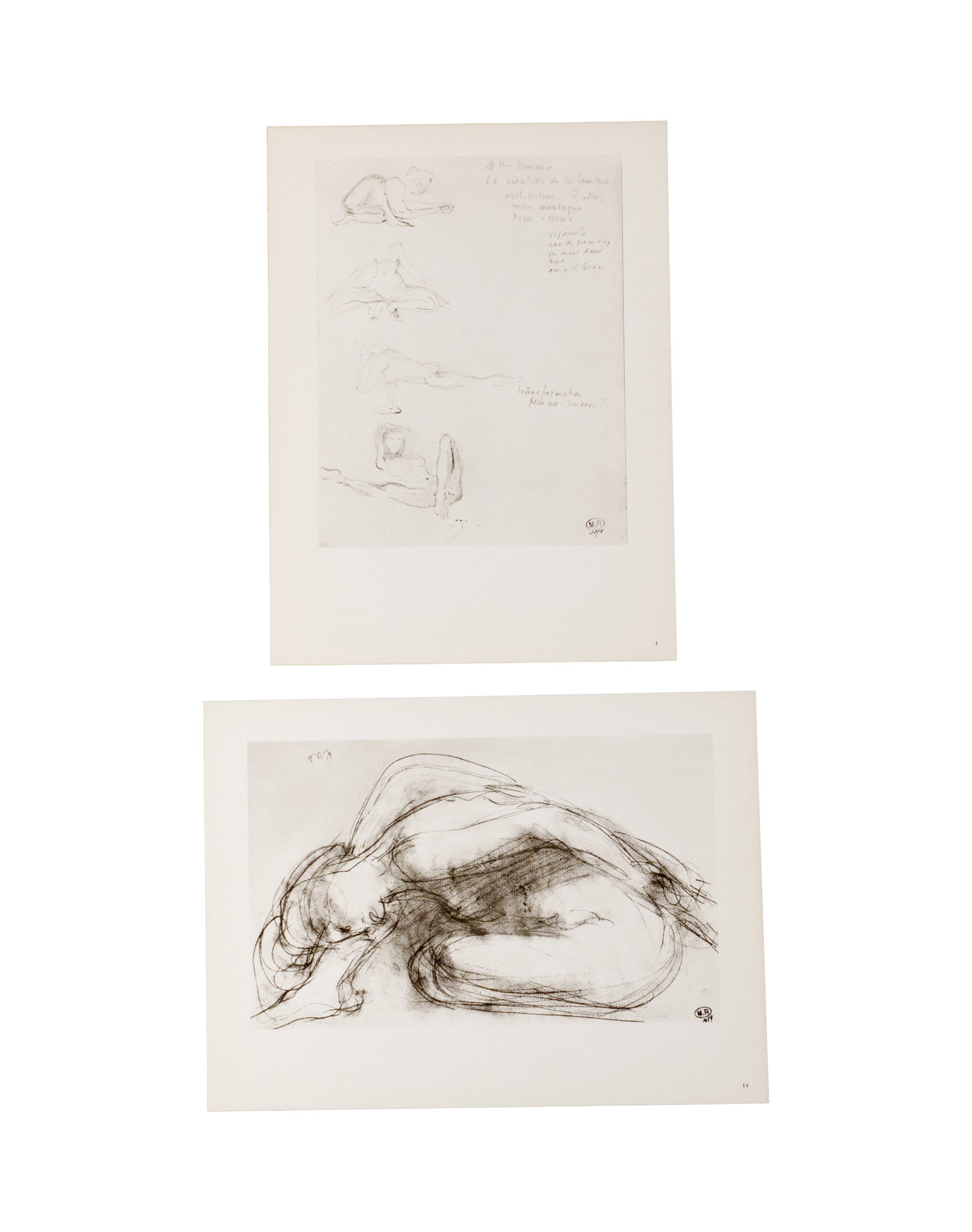 Rodin, Auguste - Set of eight Rodin study prints - 3