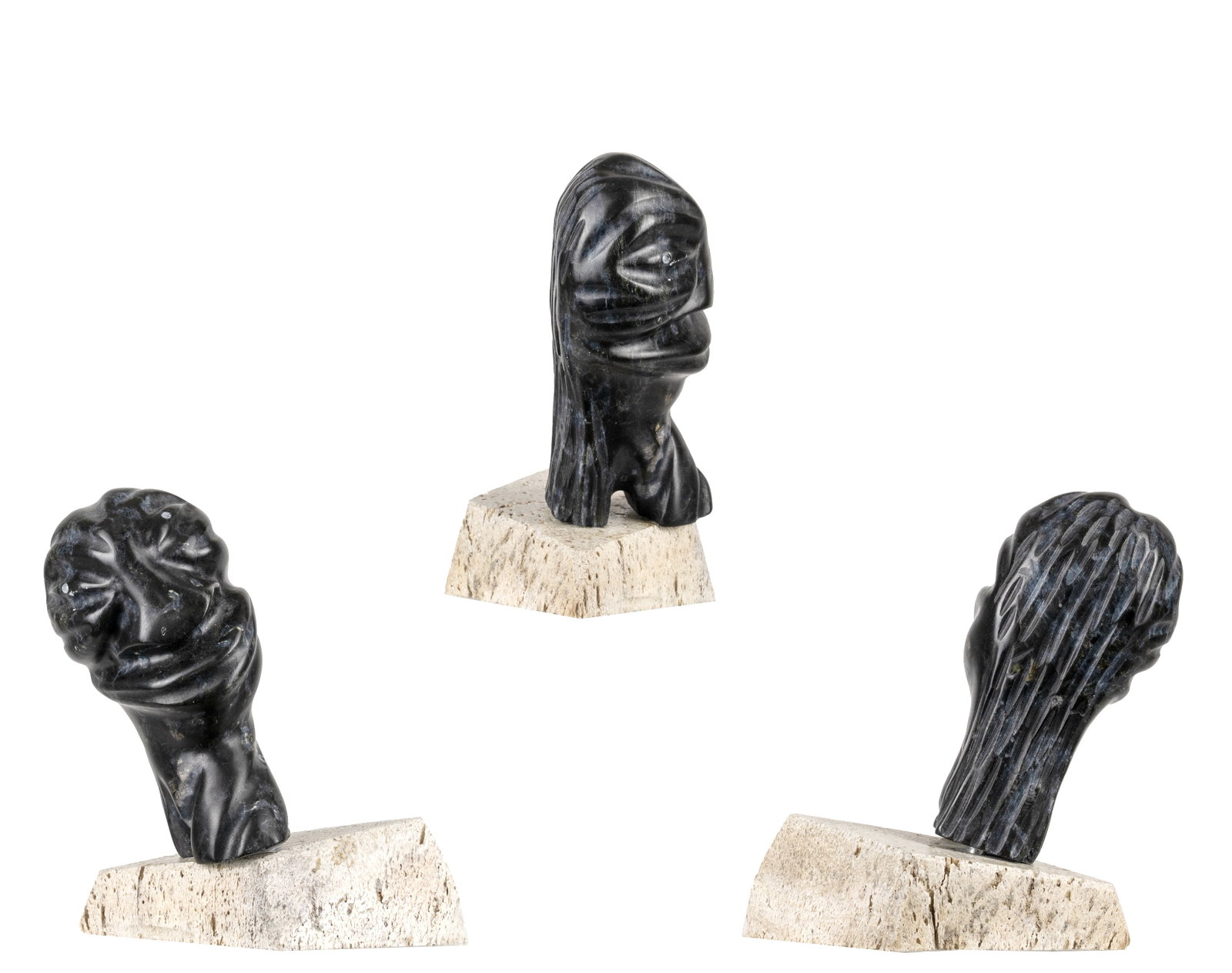 Okpik, Charlie - Lot of two sculptures - 3