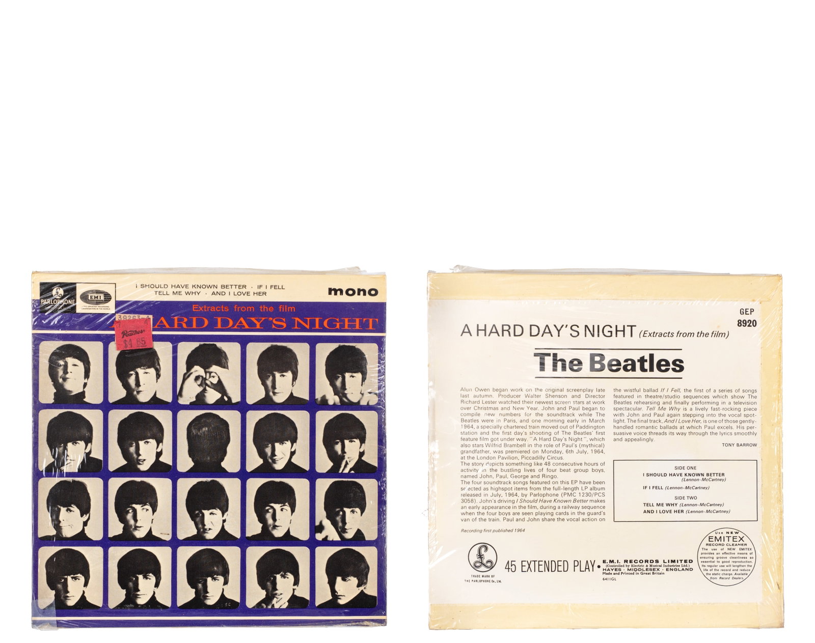 The Beatles - 2 vintage 45 rpm vinyls - 1964 - 2