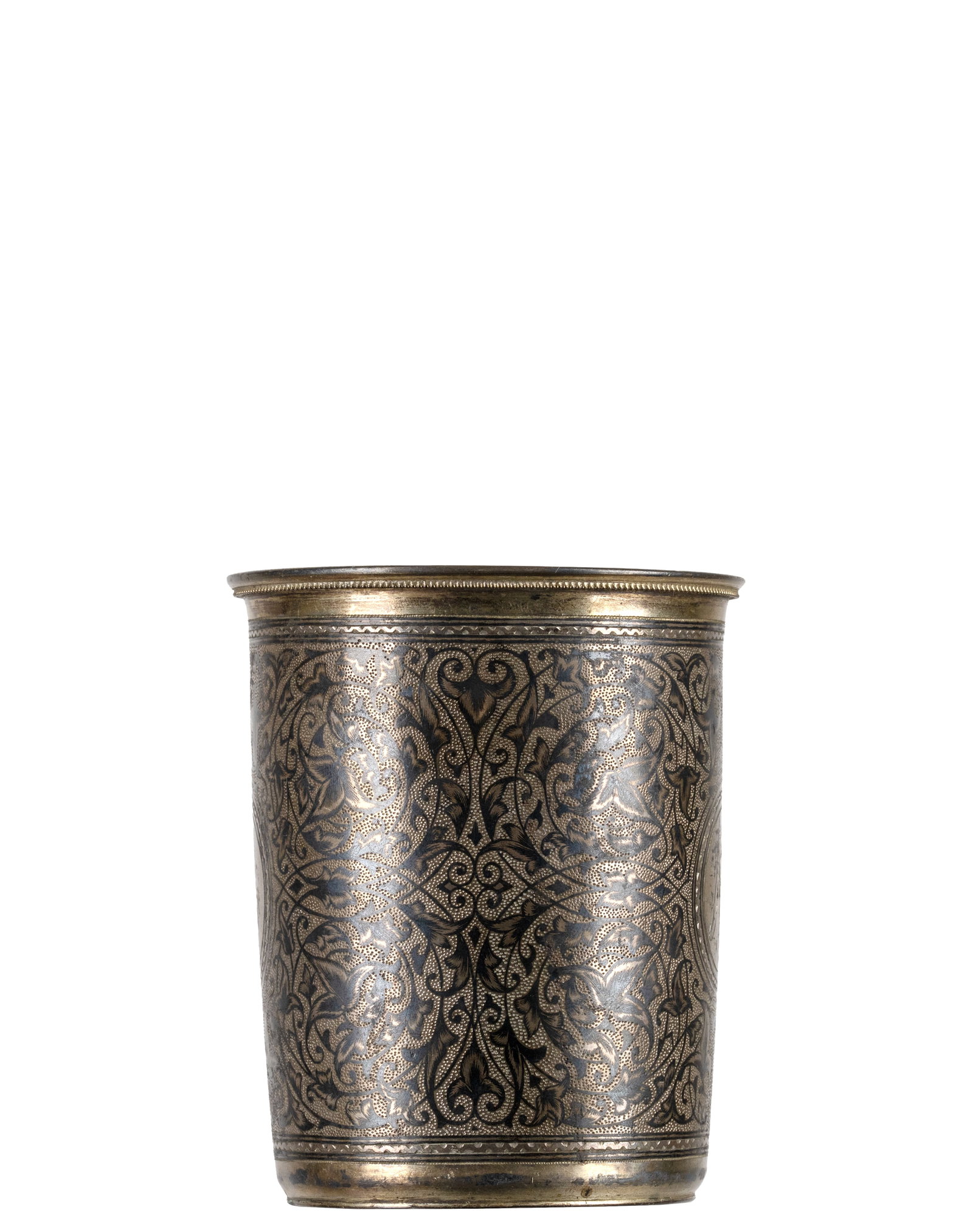Niello silver goblet - Pré 1900 - 2