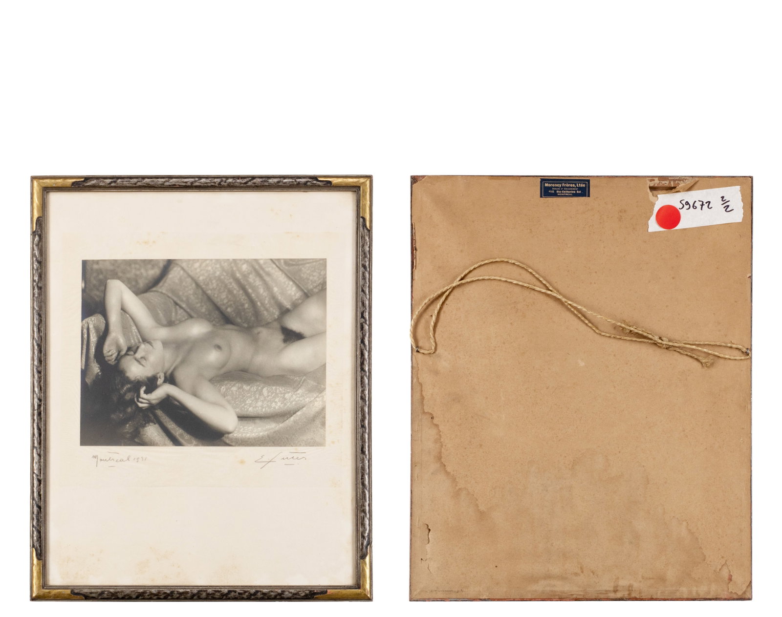 Futer, E. - Lot of Two Vintage Female Nude Photographs - 1931 - 2