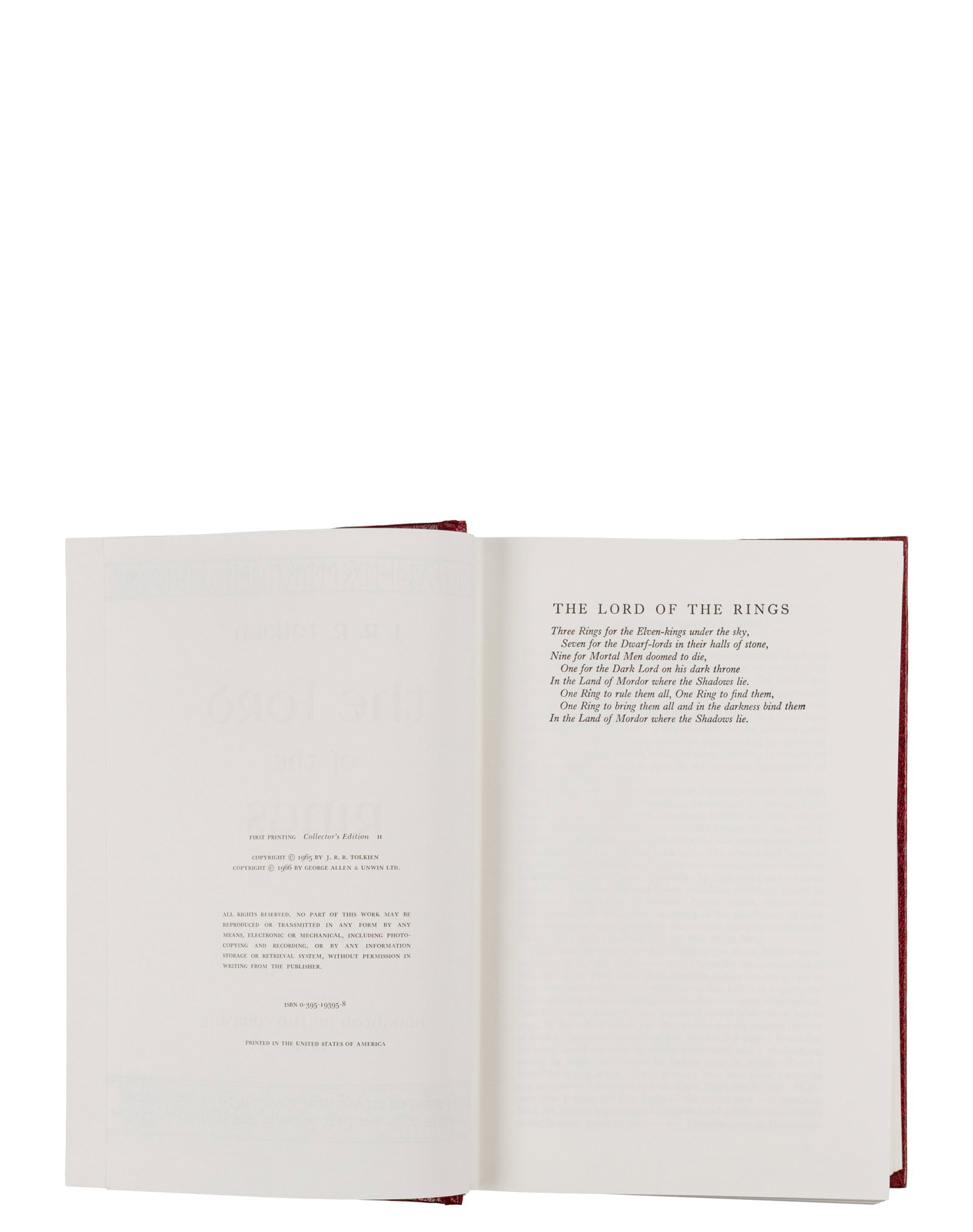 Tolkien, John Ronald Reuel - The lord of the rings collector's edition, 1ere impression - 1974 - 3