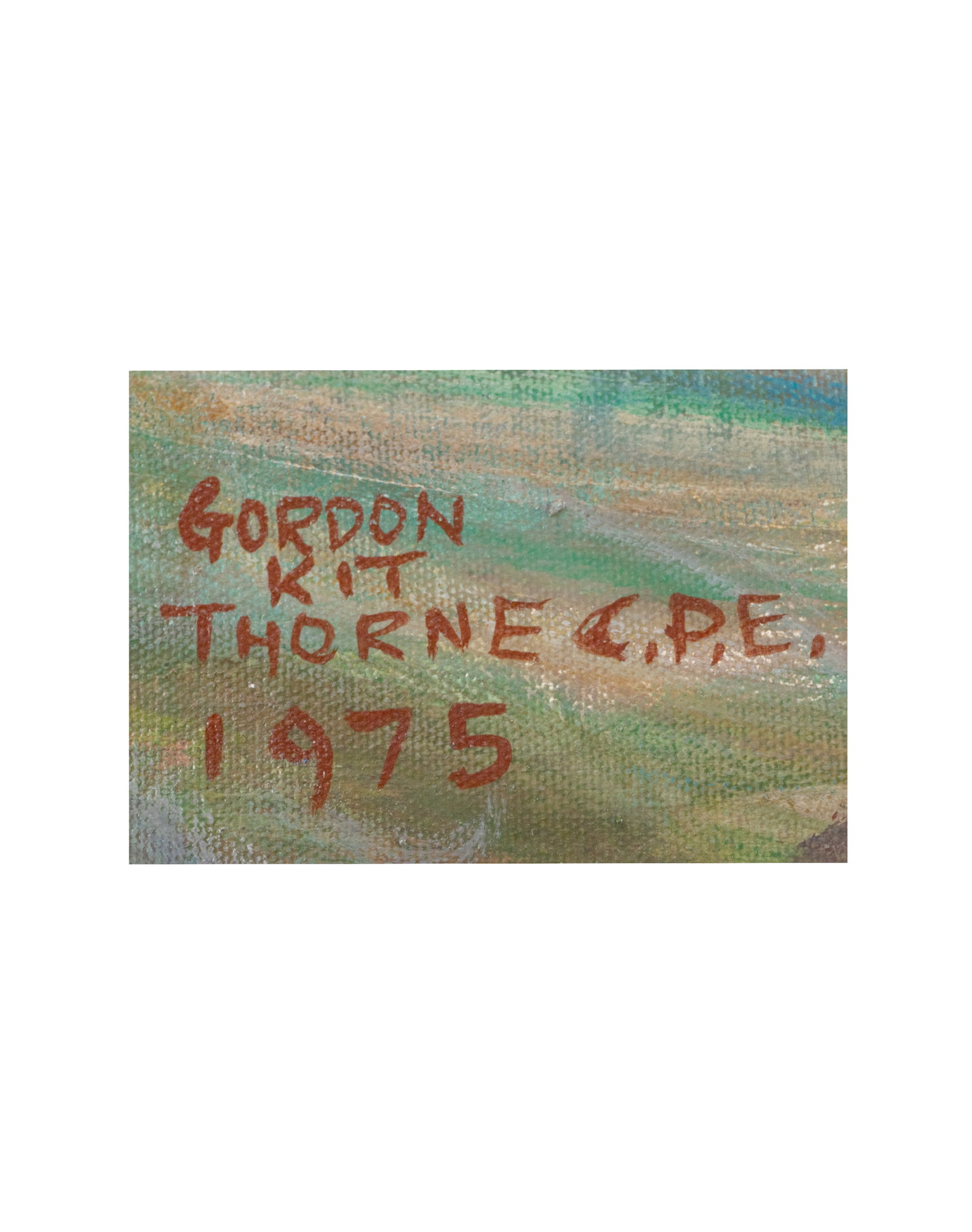 Thorne, Gordon Kit - Landscape with Flock of Geese Taking Flight in Vancouver - 1975 - 2
