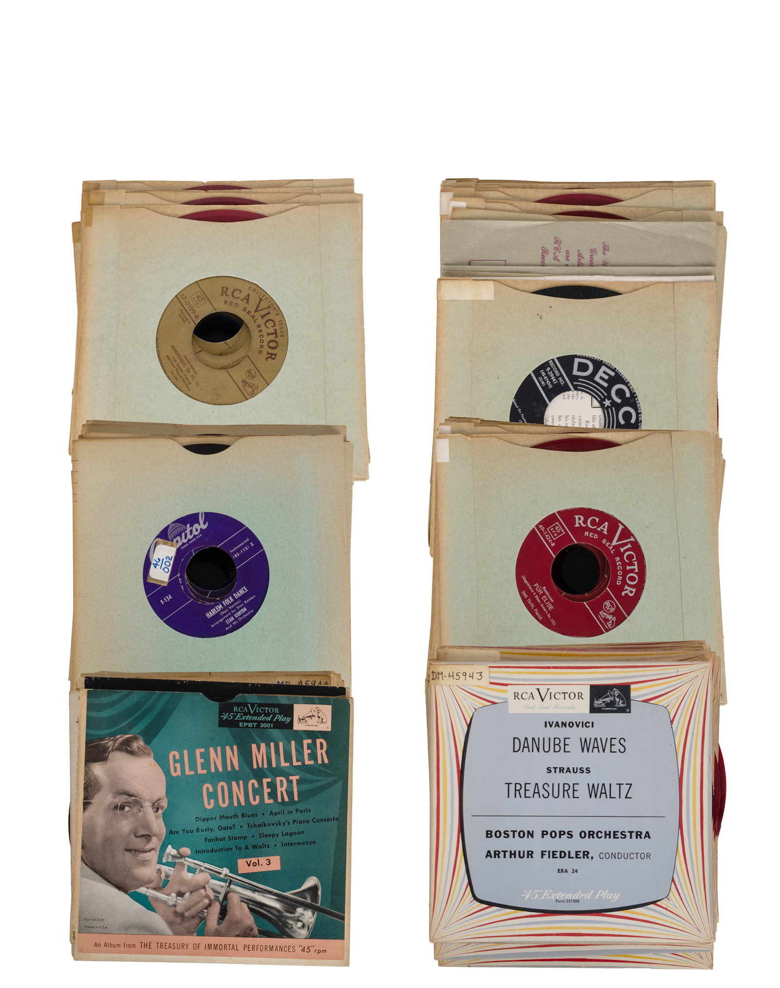 Bulk Lot of approx. 210 Vinyl 45 RPM Records (± 5): Lot massif de ± 210 disques 45 tours (à 5 près) Collection variée d'environ 210 disques 45 tours (format 7 pouces). Comprend un large éventail de musique pop, rock, nostalgie