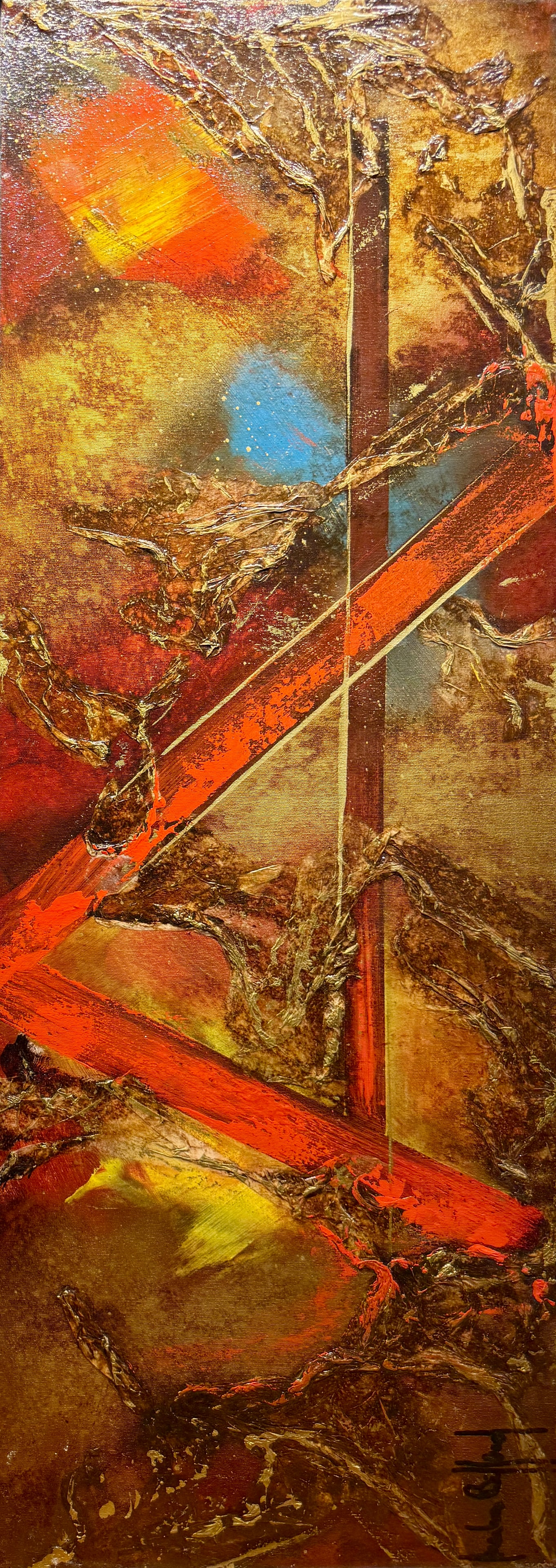 Billard, Markus - La lettre écarlate: Billard, Markus (1962-) La lettre écarlate Description (FR): Technique mixte sur toile signée en bas à droite Description (EN): Mixed media on canvas signed lower right Dimension (PO): 106.7 x 38.1