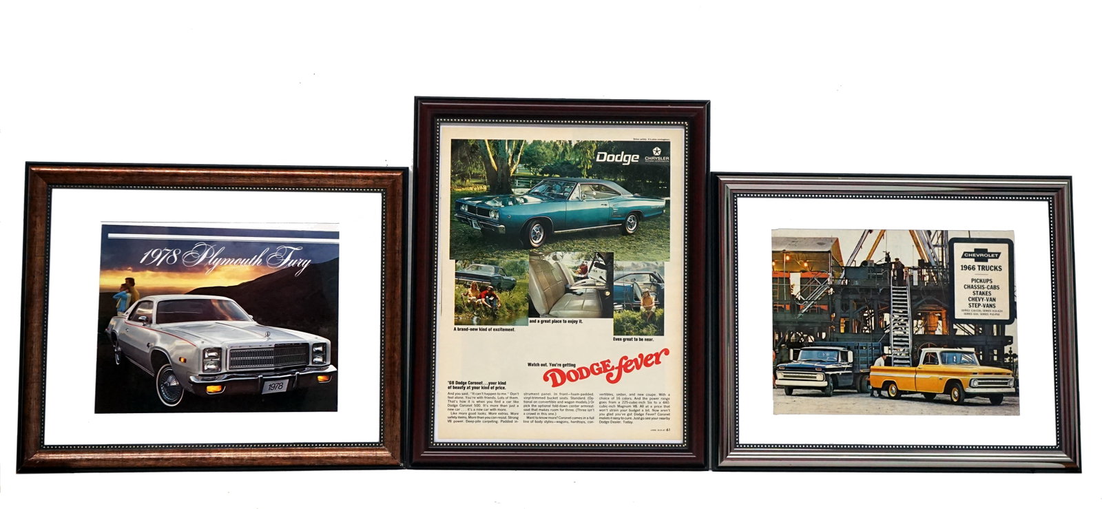 Old car frameworks (lot of 3) (1 of 4)