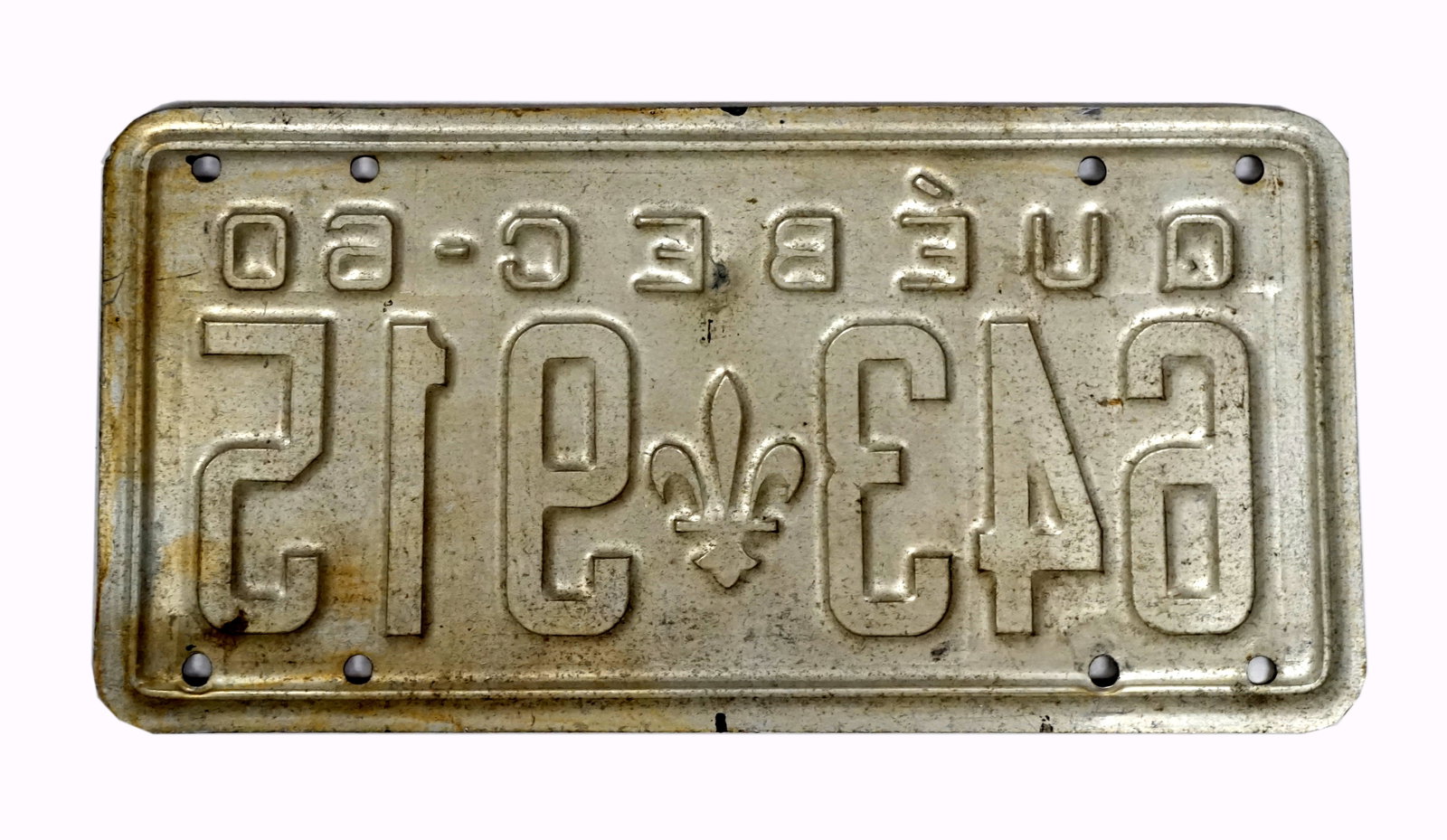 1960 license plate #643-915 - 2