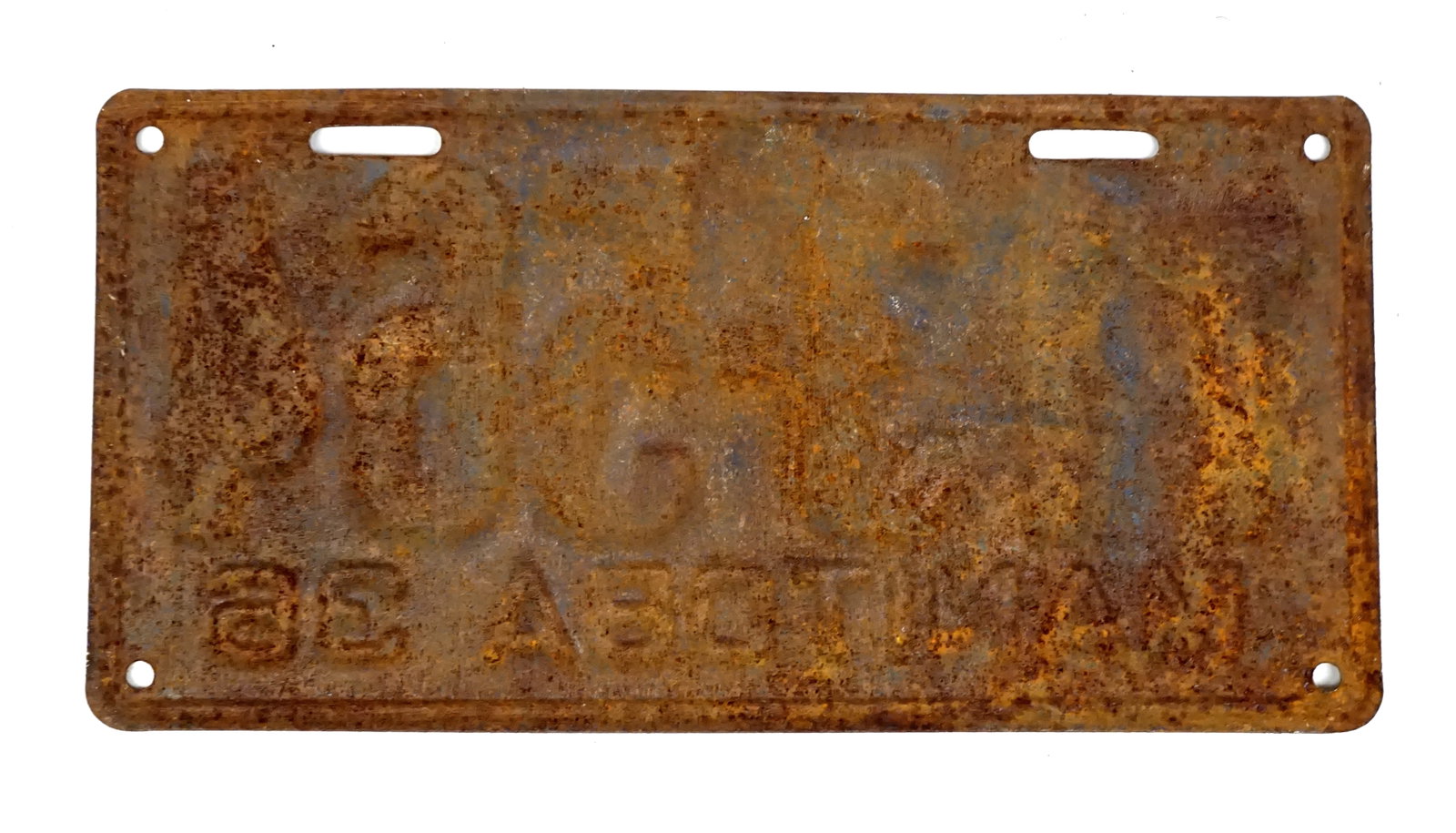 Truck/Trailer 1936 Manitoba license plate - 2