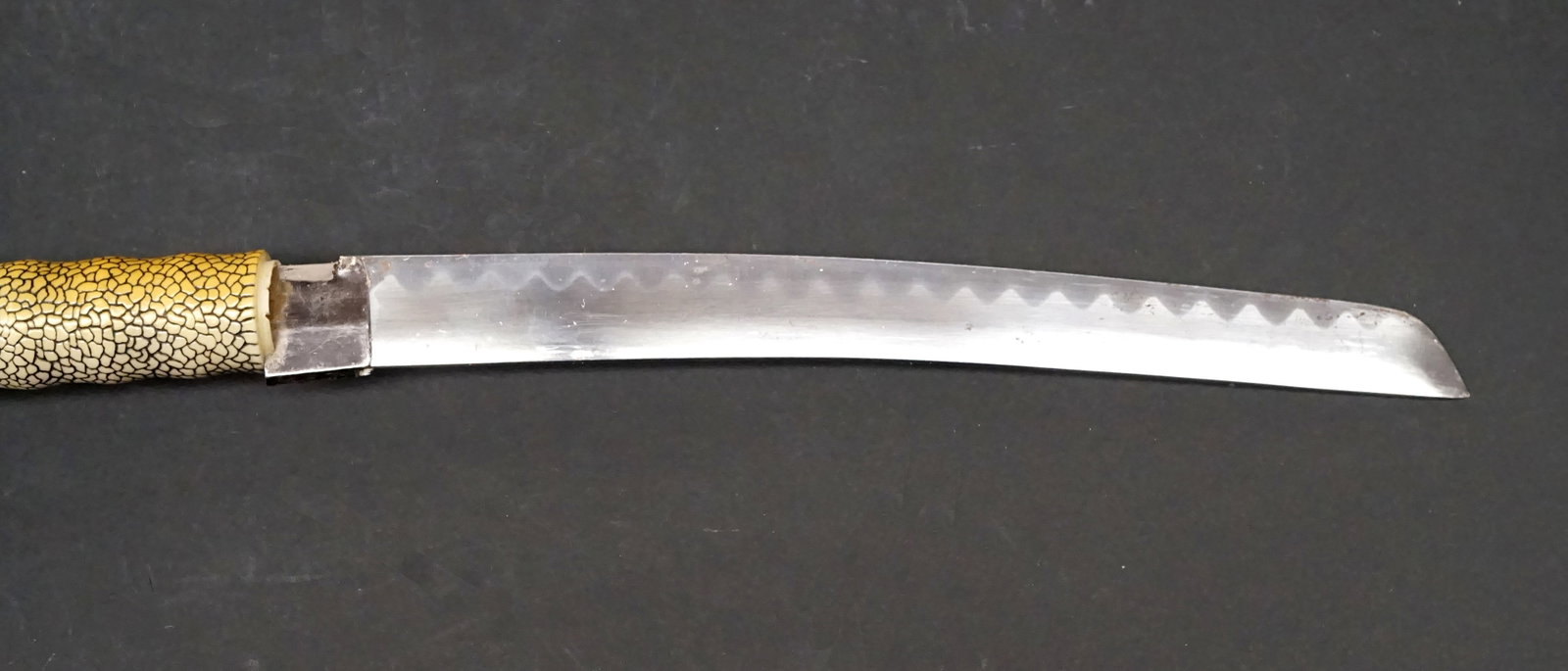 24-inch katana with metal cobra head pommel. - 5