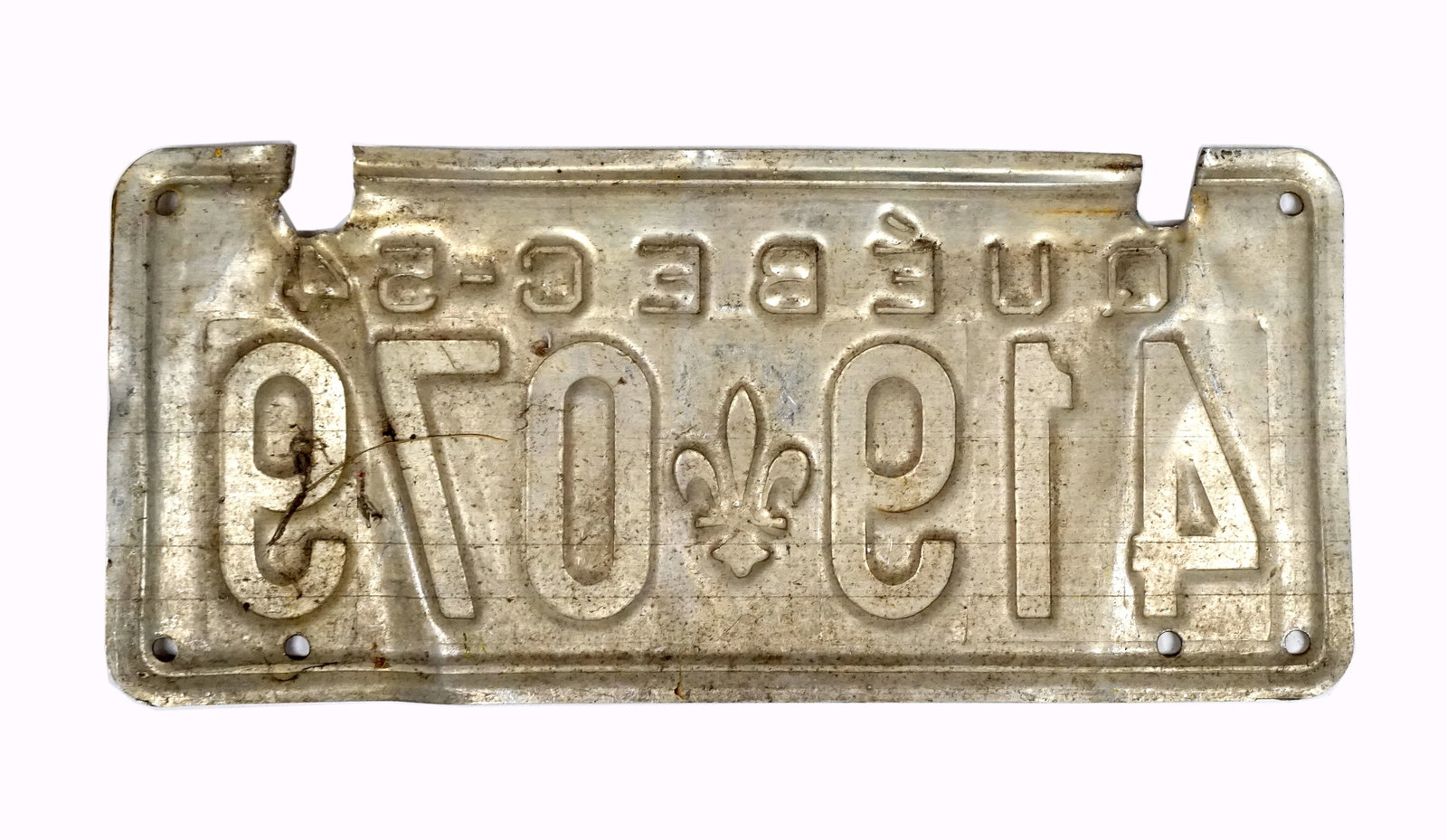 1954 license plate #419-079 - 2
