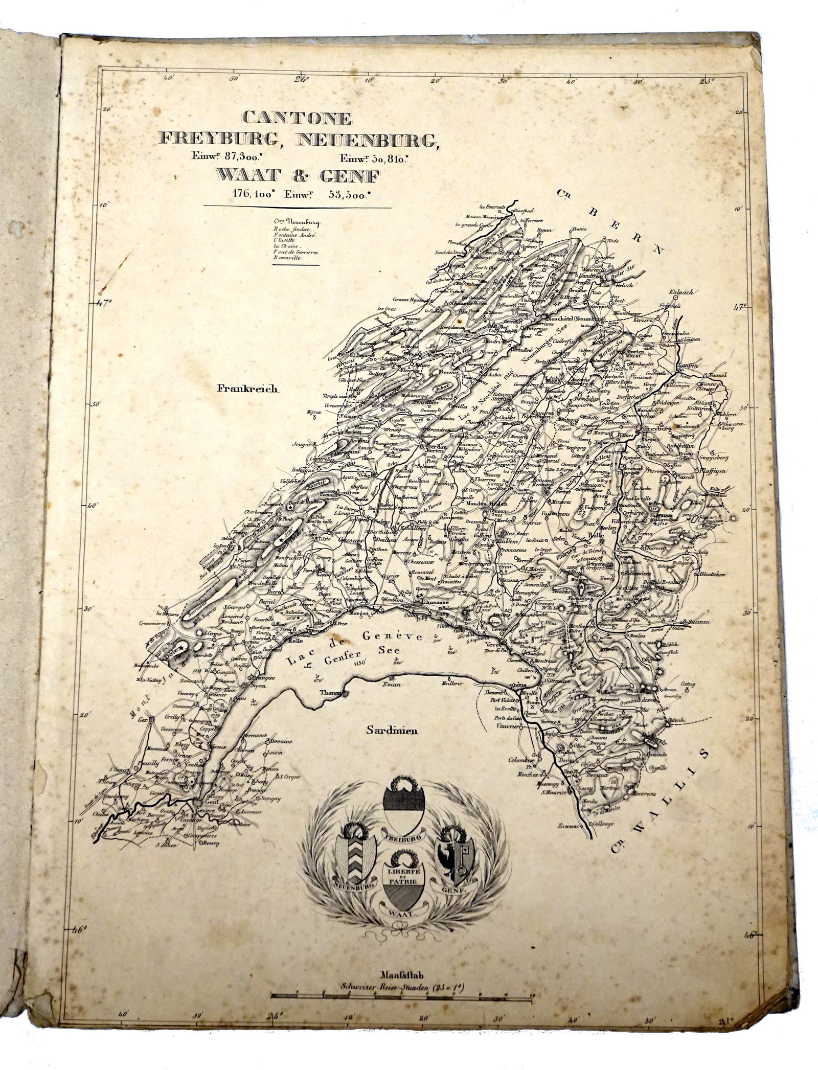 1837 Antique Atlas of Schweiz (Switzerland) - 1837 - 3