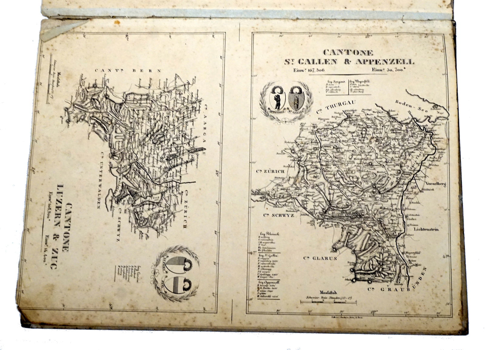 1837 Antique Atlas of Schweiz (Switzerland) - 1837 - 5