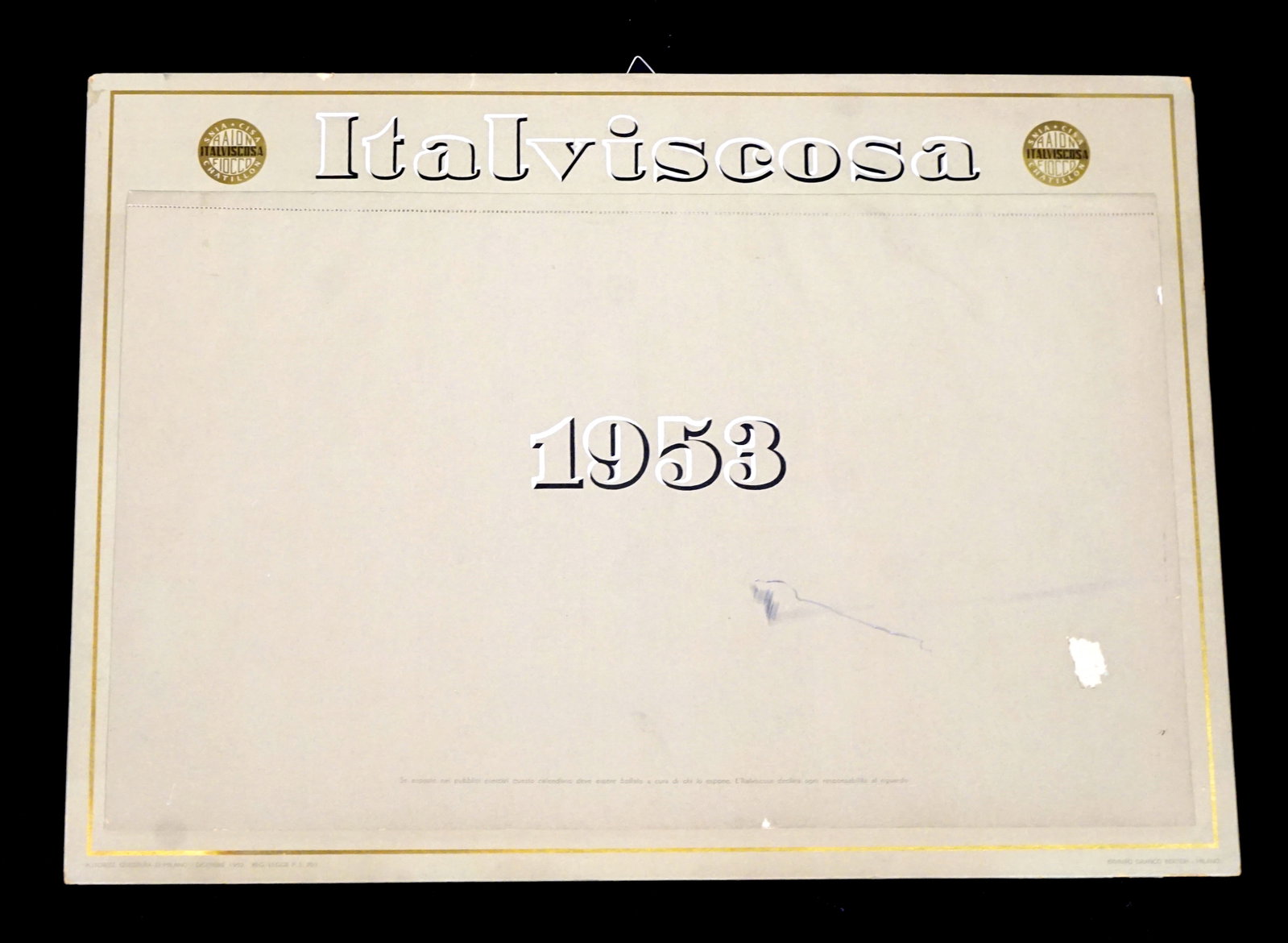 The Italviscosa 1953 fashion calendar - 1953 (1 of 5)