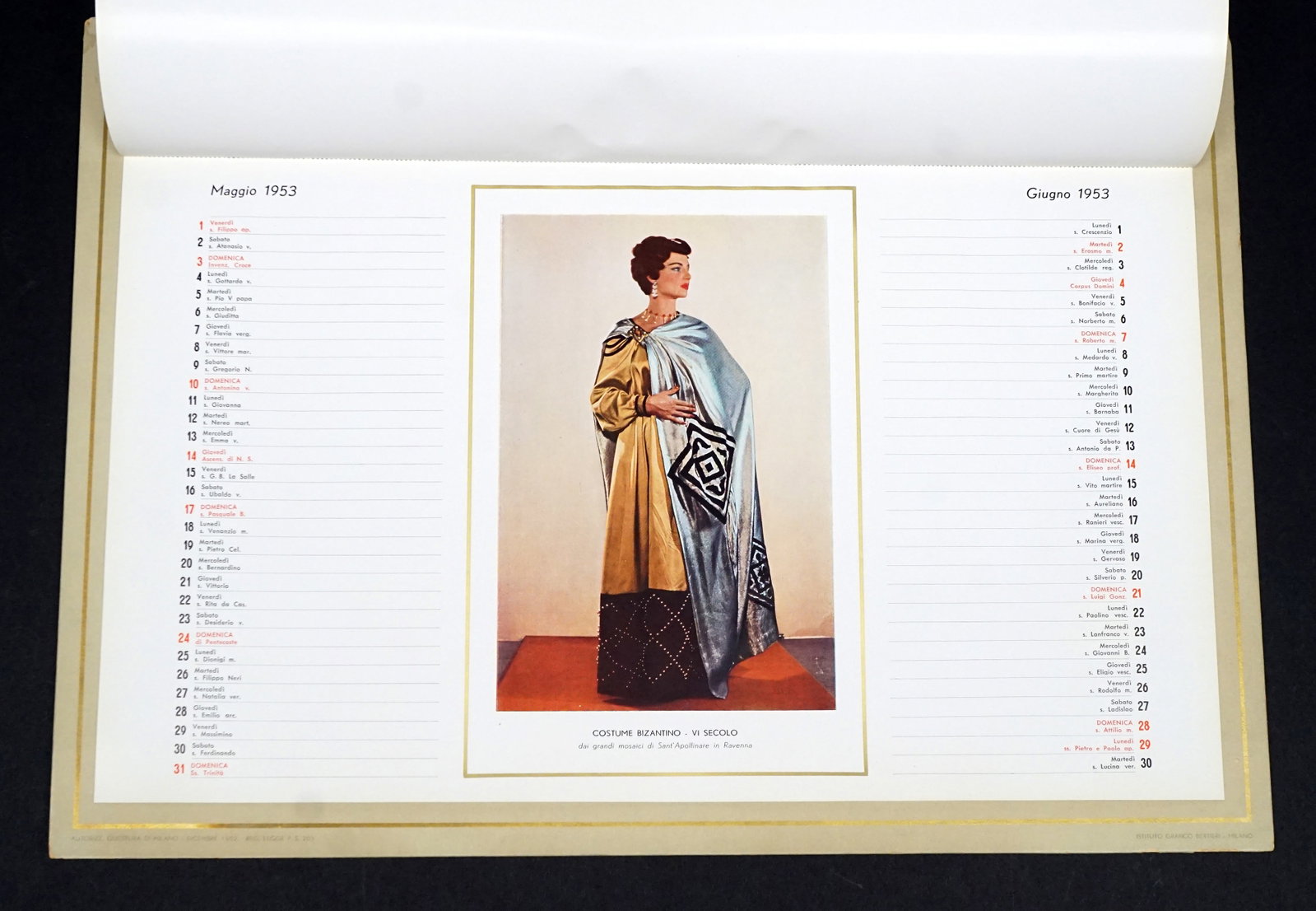 The Italviscosa 1953 fashion calendar - 1953 - 4