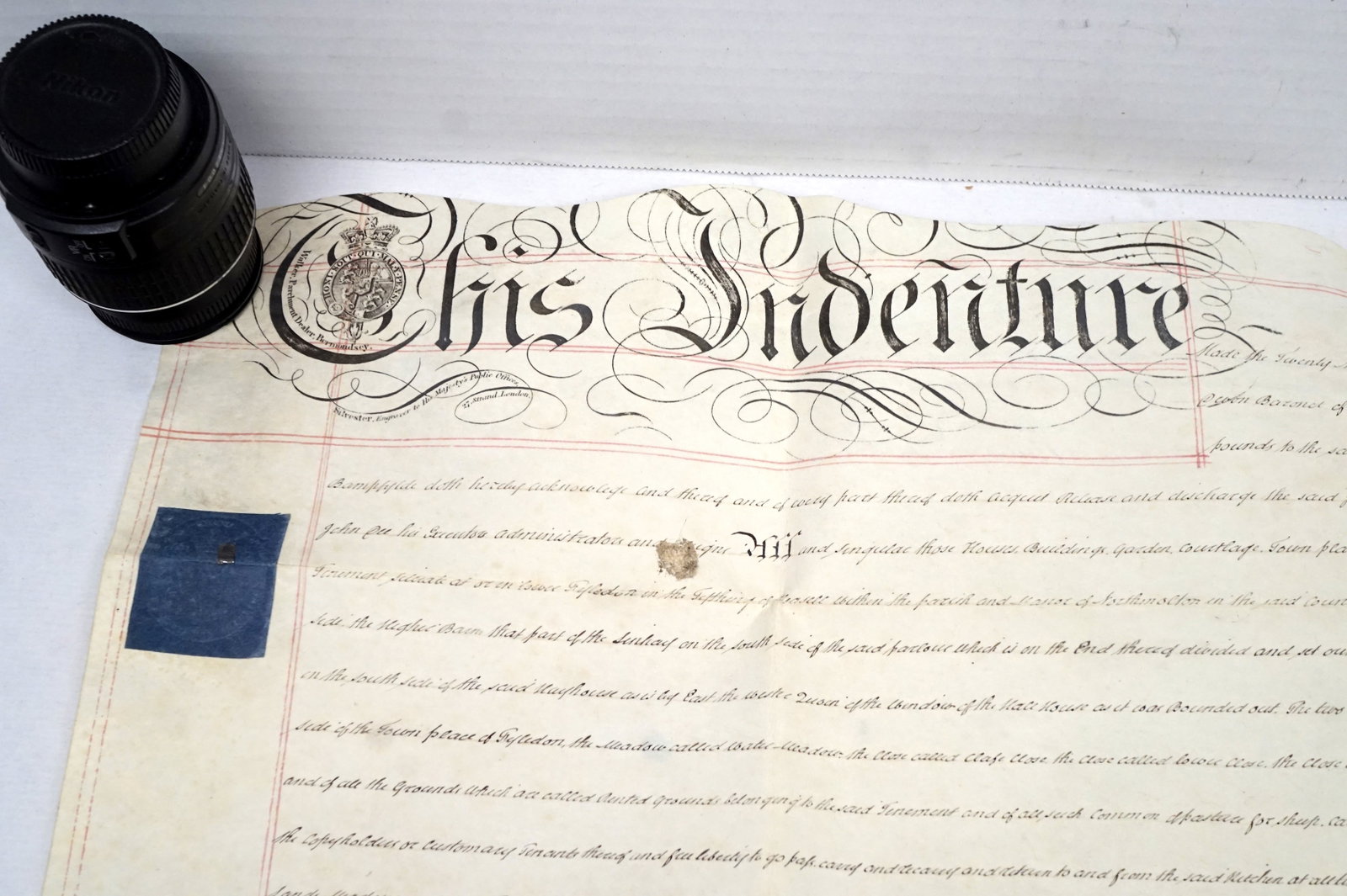 Antique vellum Document - 4