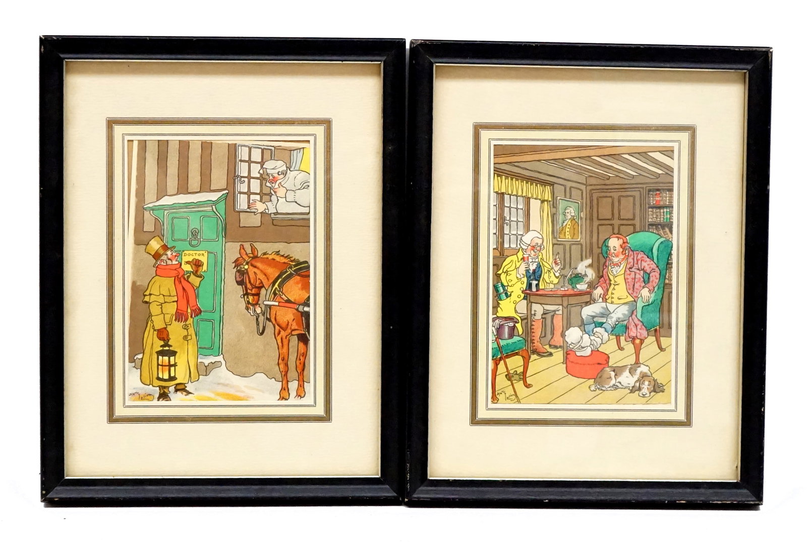 2 Engraving from Harry Elliot: 2 gravures de Harry Elliot Mesure 10X8 pouces Rapport de condition: Good condition ------------- 2 Engraving from Harry Elliot Measures: 10 x 8 inches Condition Report: Great condition