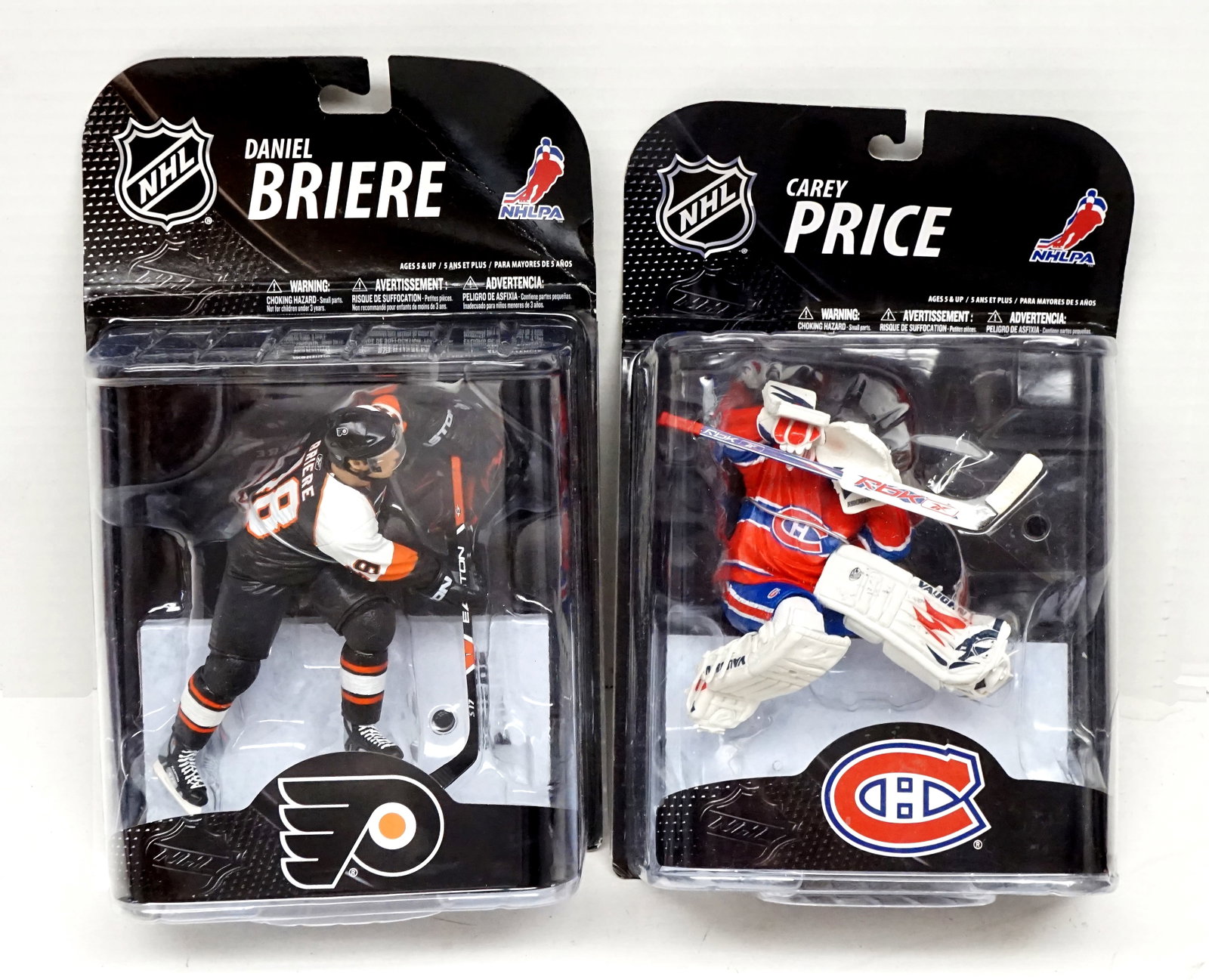 McFarlane - Carey Price and Daniel Briere: McFarlane Carey Price et Daniel Briere sport pick groupe 1 2009, Sport pick 20, 2007 et 2009 Rapport de condition: neuf ------------- McFarlane Carey Price and Daniel Briere sport pick groupe 1 2009,