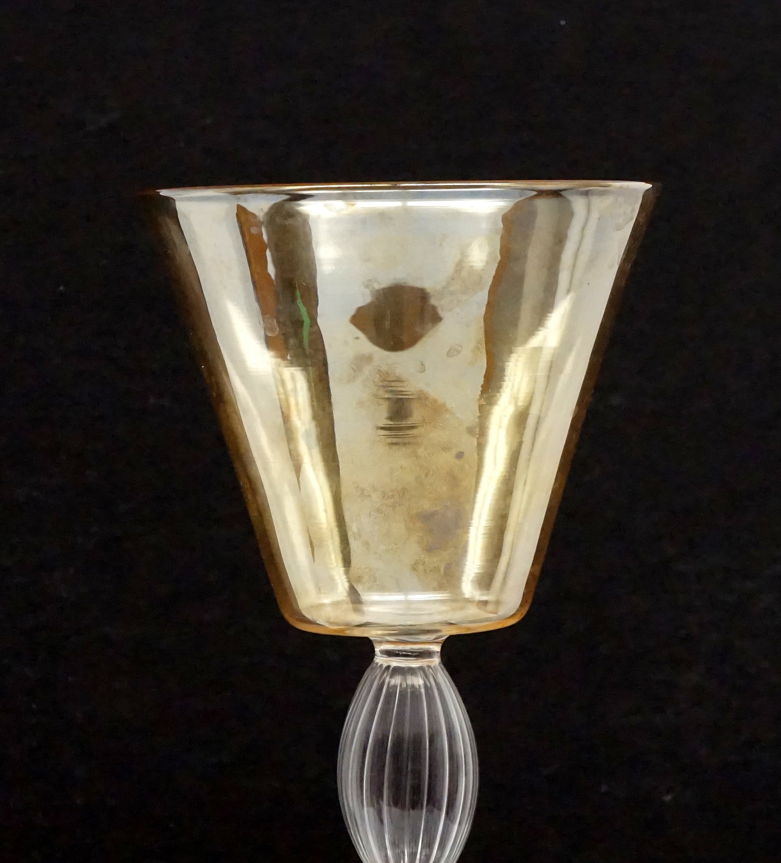 antique venetian wine glass - 2