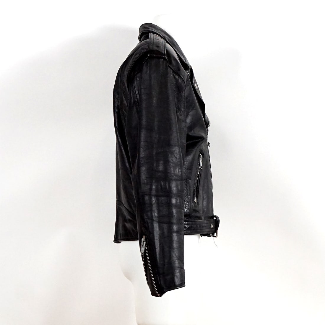 Men s Medium Black Harley-Davidson Leather Motocycle Jackets - 2