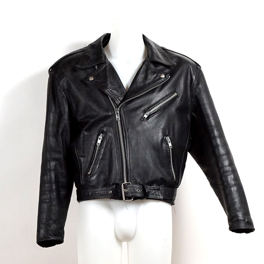 Men s Medium Black Harley-Davidson Leather Motocycle Jackets - 3