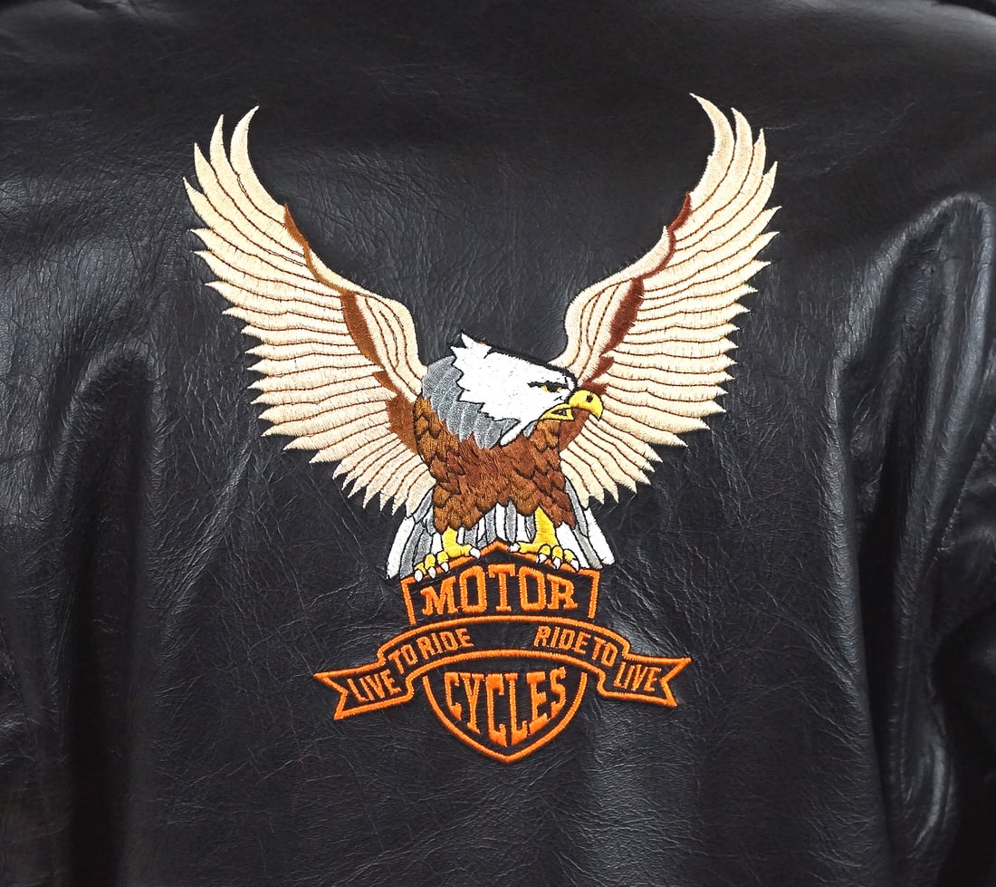 Men s Medium Black Harley-Davidson Leather Motocycle Jackets - 5