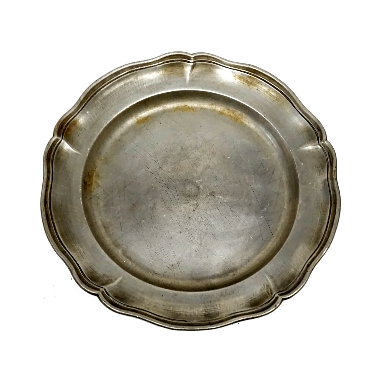 Antique pewter plate (1 of 3)