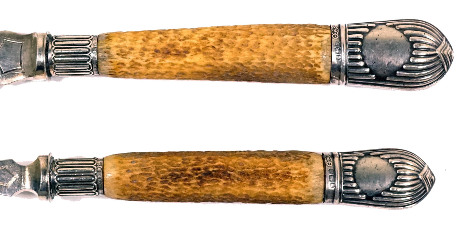 Pair of 19th century English fish services - 5