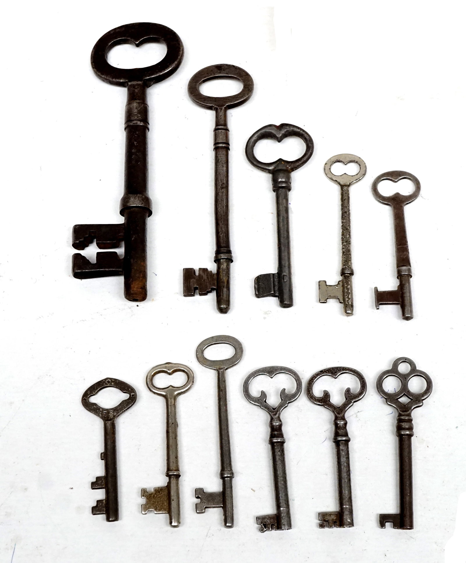 set of antique keys - 2