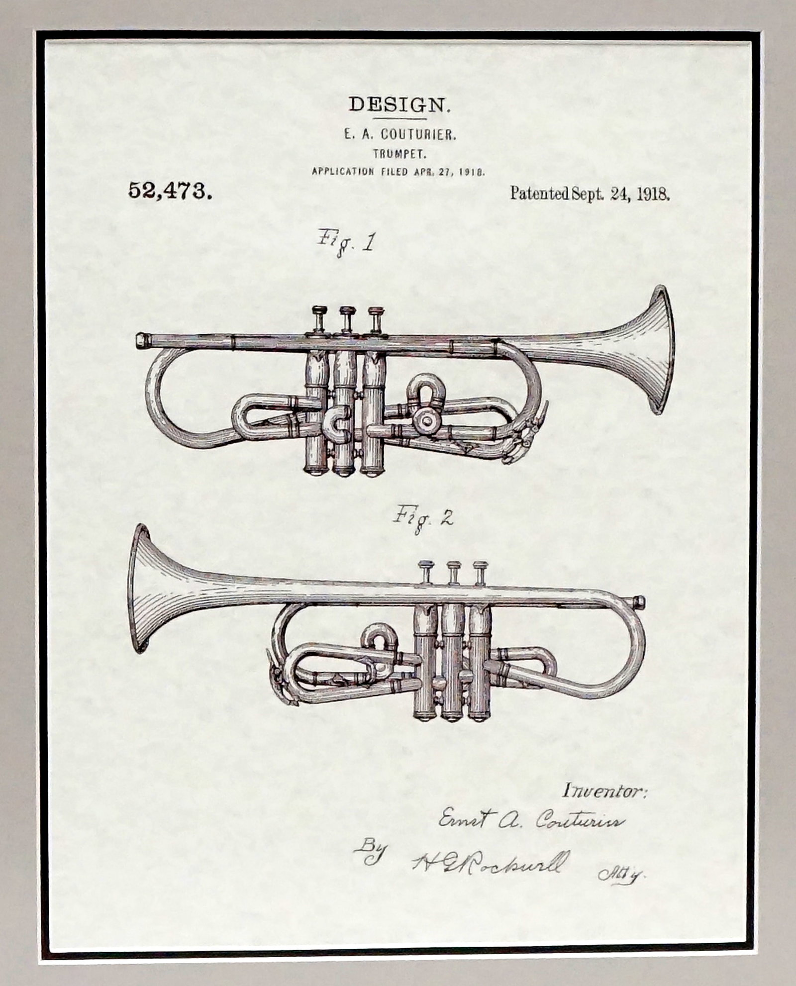 Ernst A Couturier - Trumpet patented Scheme Framework - 2