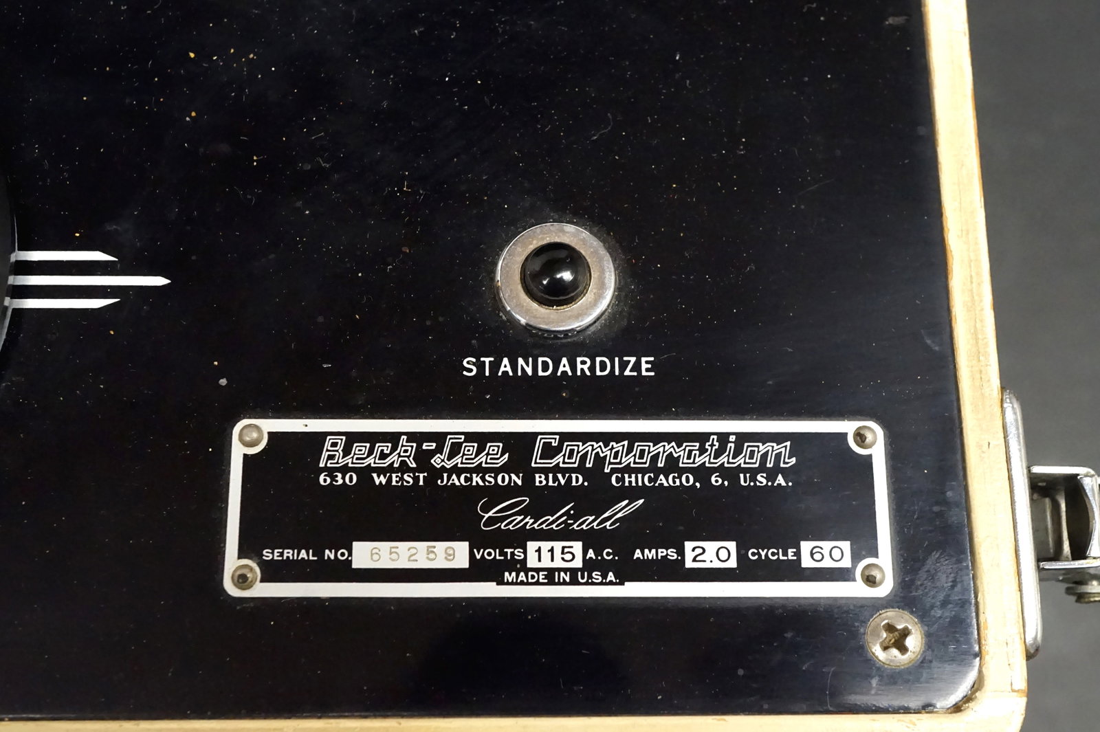 Vintage Beck-Lee Cardiall Cardiac Diagnostic Machine Portable Medical Device USA - 9