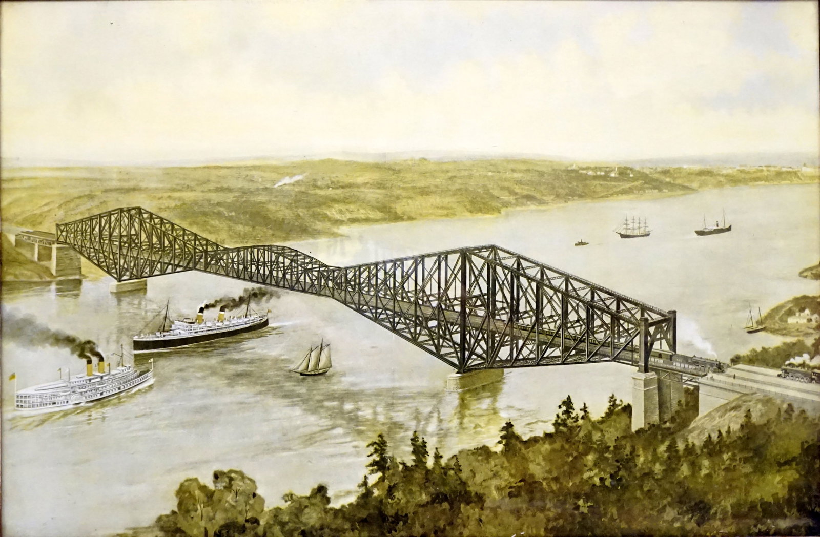 Quebec Bridge old frame - 2