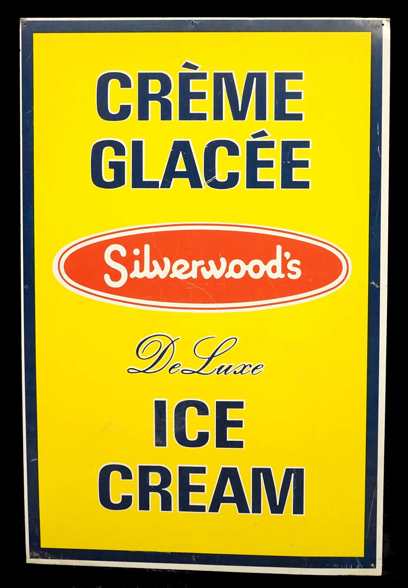 Metal advertising panel