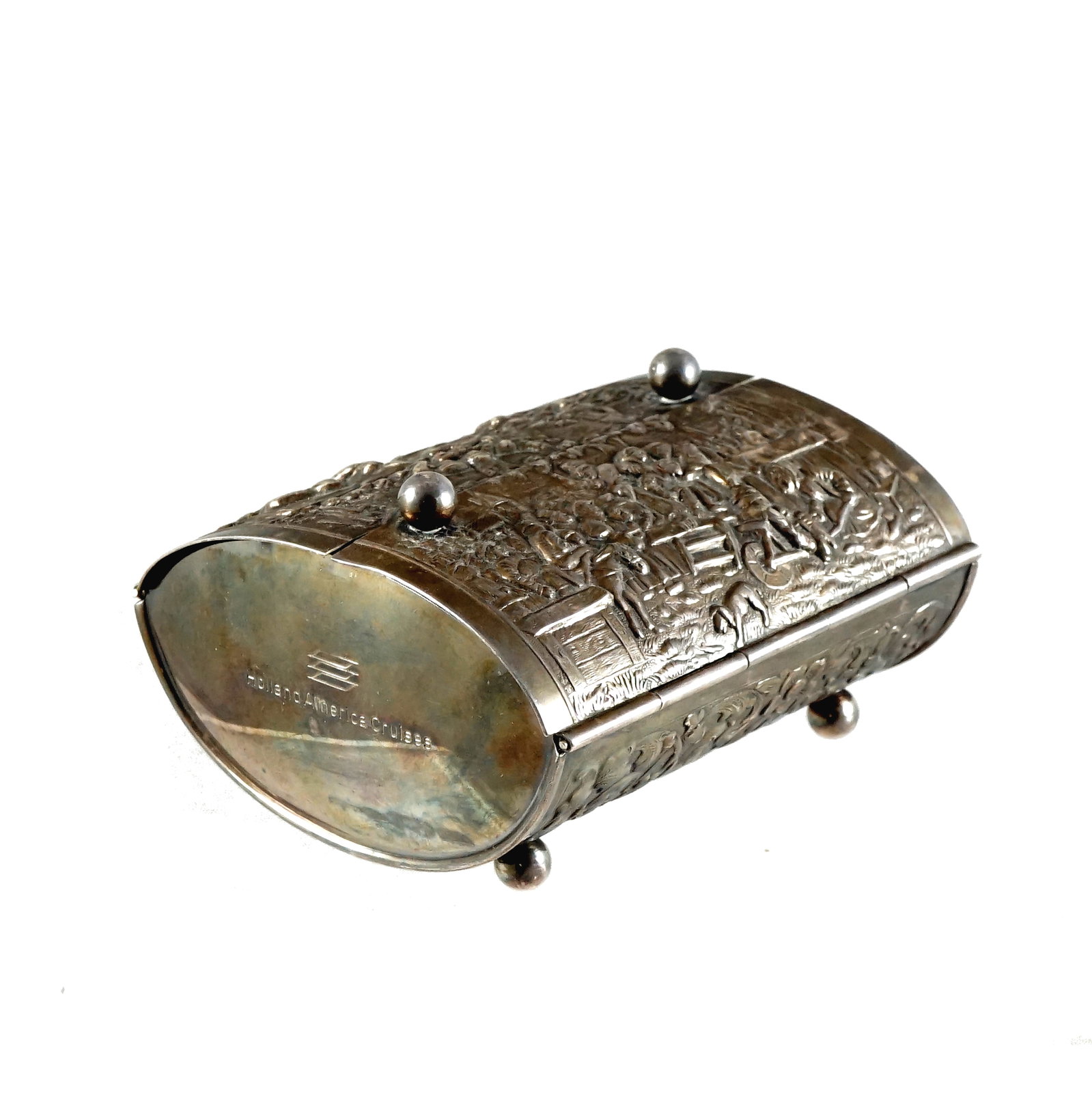 Silver-plated cigarette case - 2