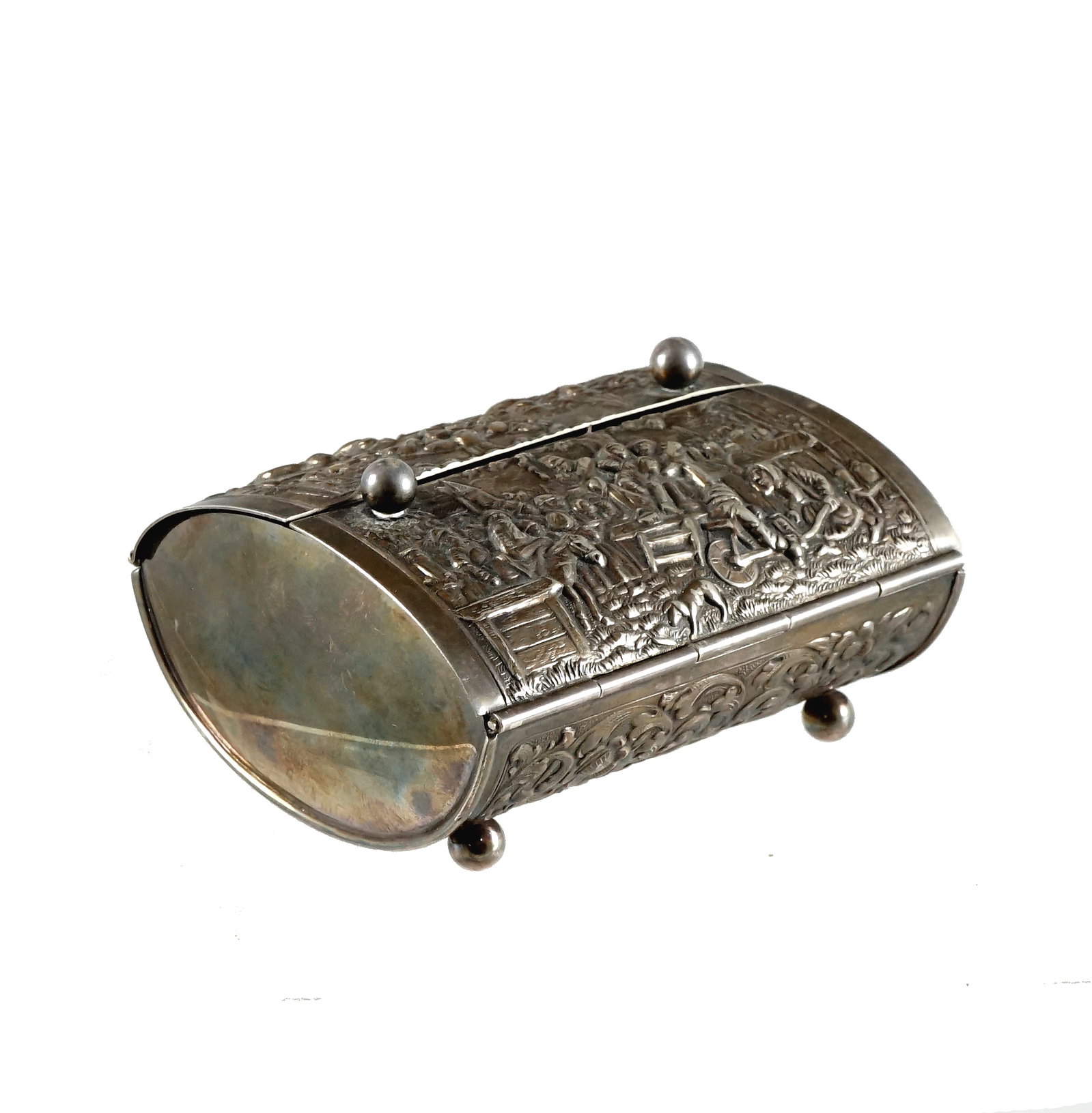 Silver-plated cigarette case - 4