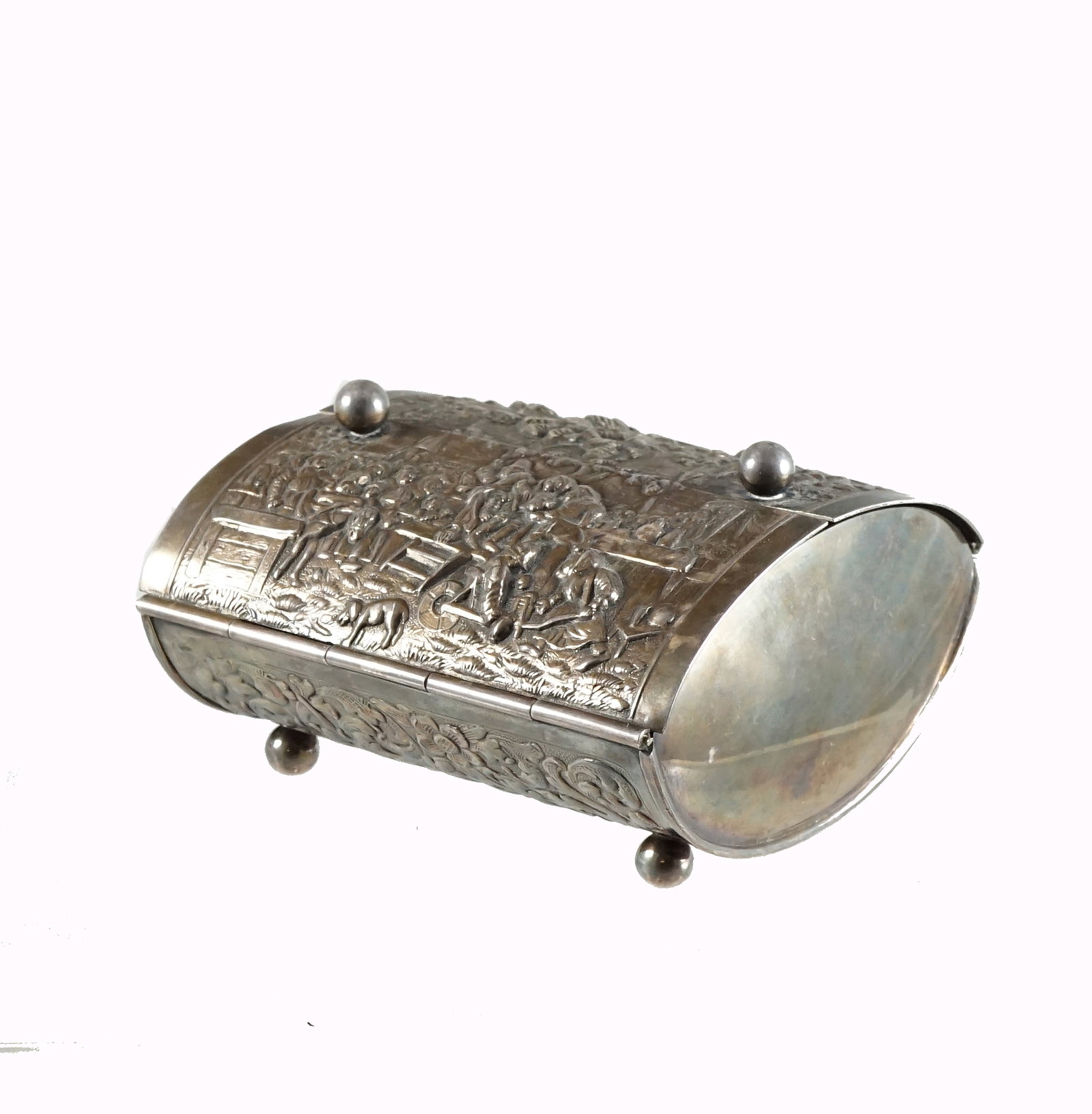 Silver-plated cigarette case - 5