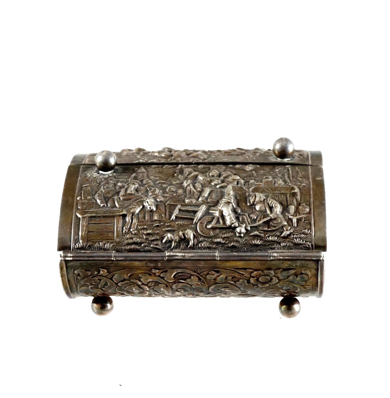 Silver-plated cigarette case - 6