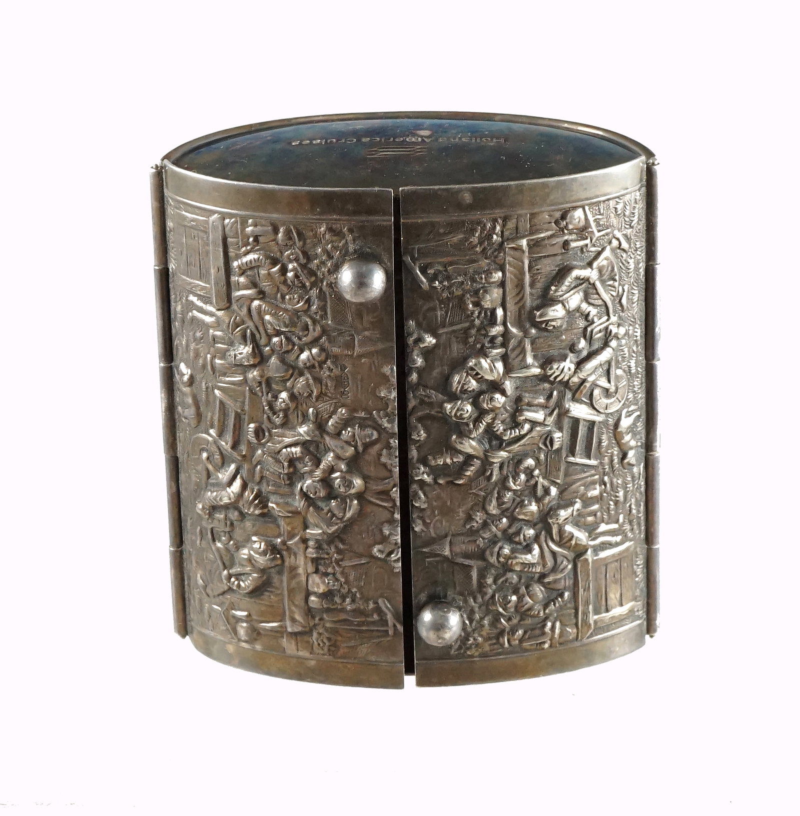 Silver-plated cigarette case - 7