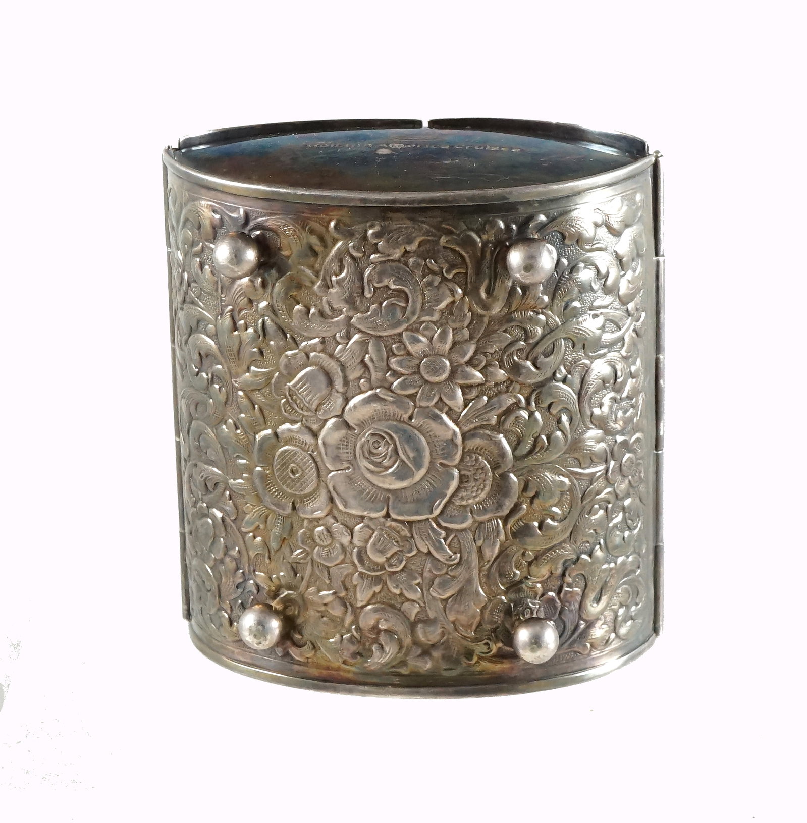 Silver-plated cigarette case - 8