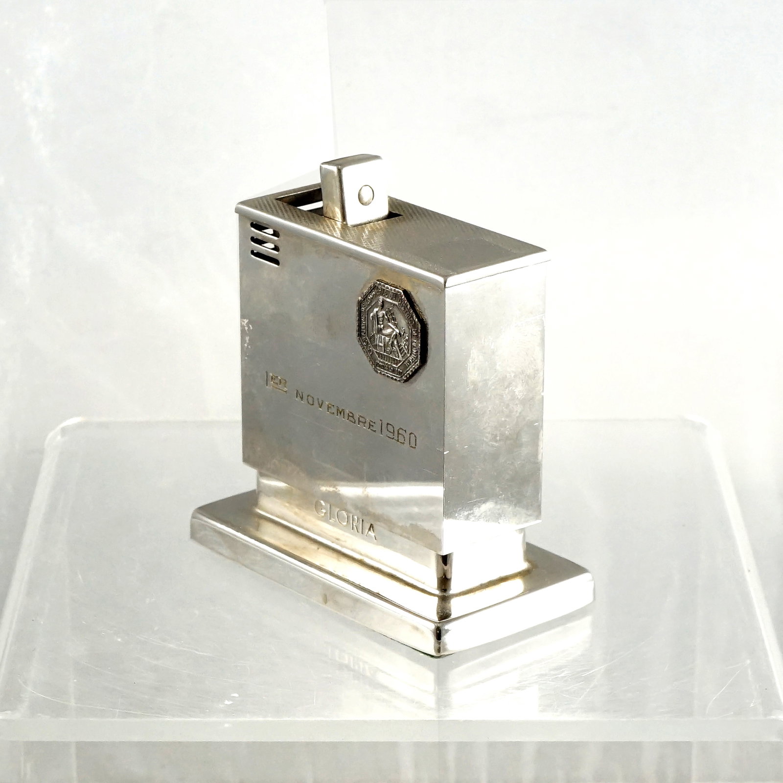 Ronson - Rare Gloria lighter presented to Jean Drapeau - 2