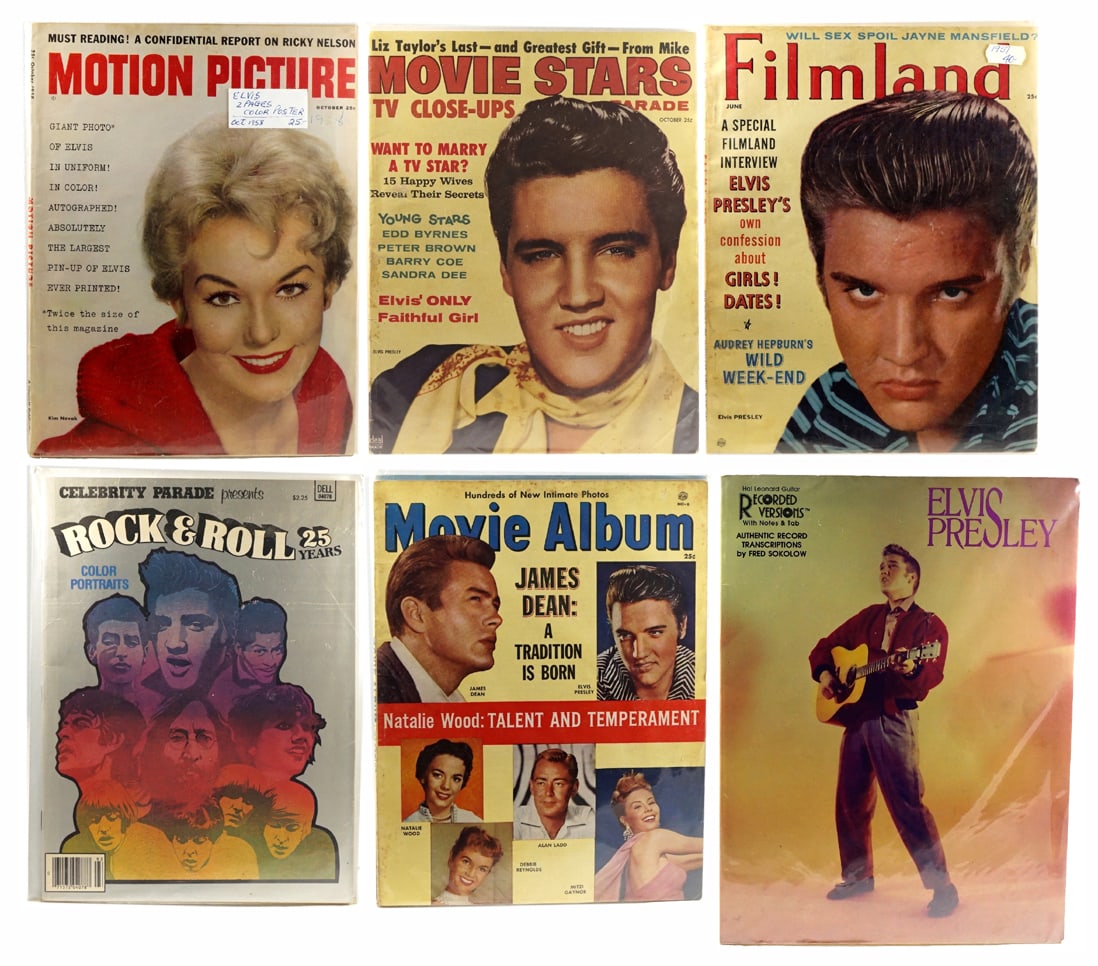 Elvis Presley - 6 magazine lot (1 of 7)