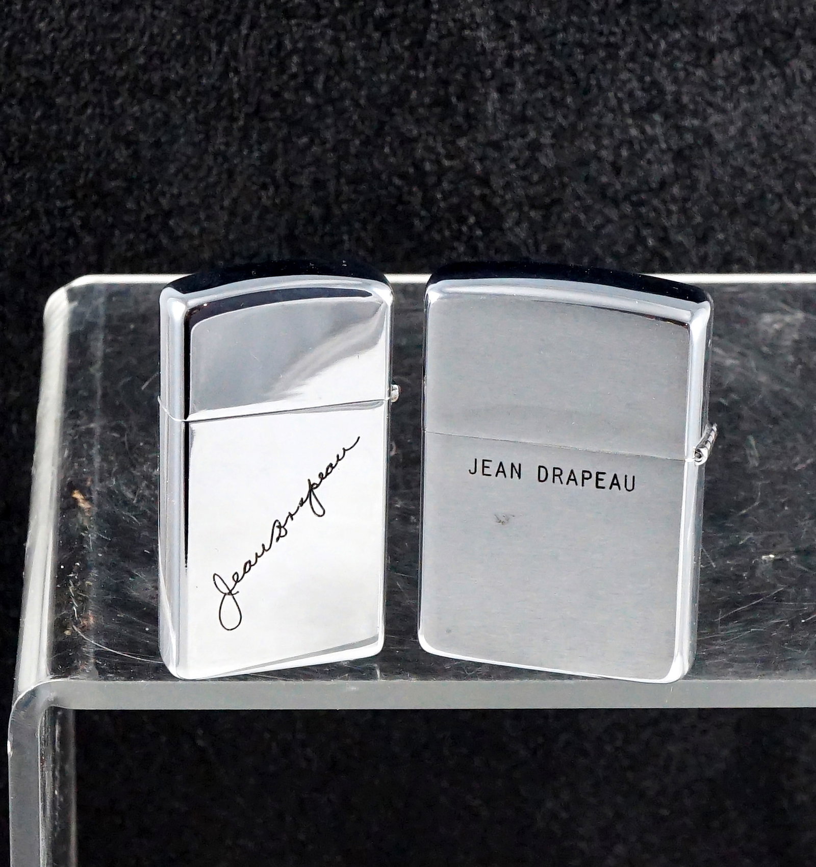 Zippo - Two lighters given to Jean Drapeau. - 2