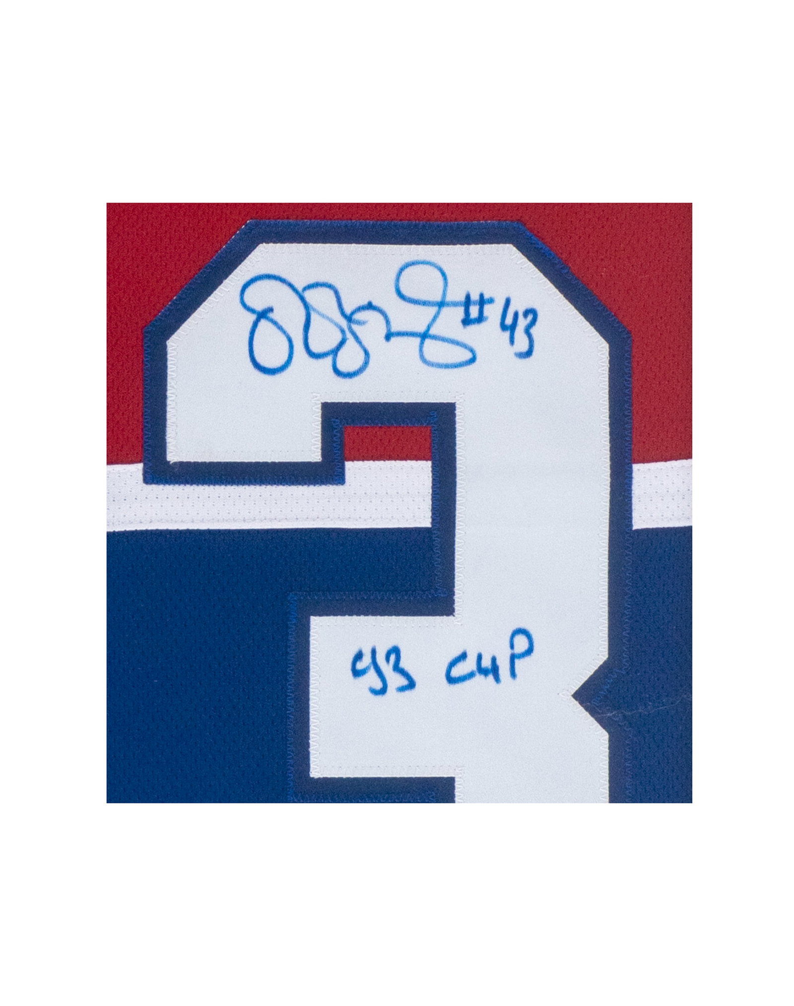 Autographed Canadiens jersey, Patrice Brisebois - 5