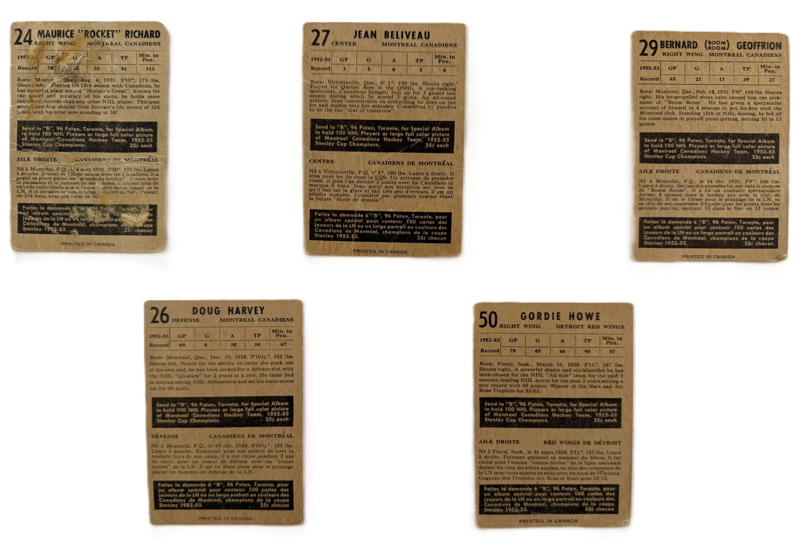 Série de cartes de hockey Parkhust 1953-54 - 1953-54 - 4