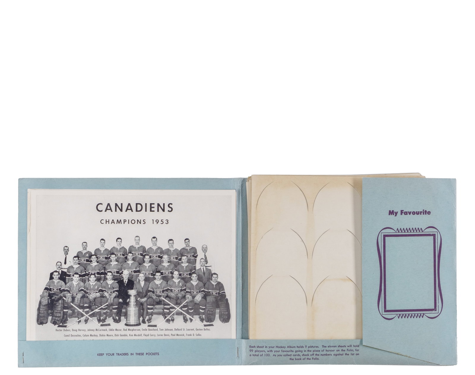 Série de cartes de hockey Parkhust 1953-54 - 1953-54 - 7