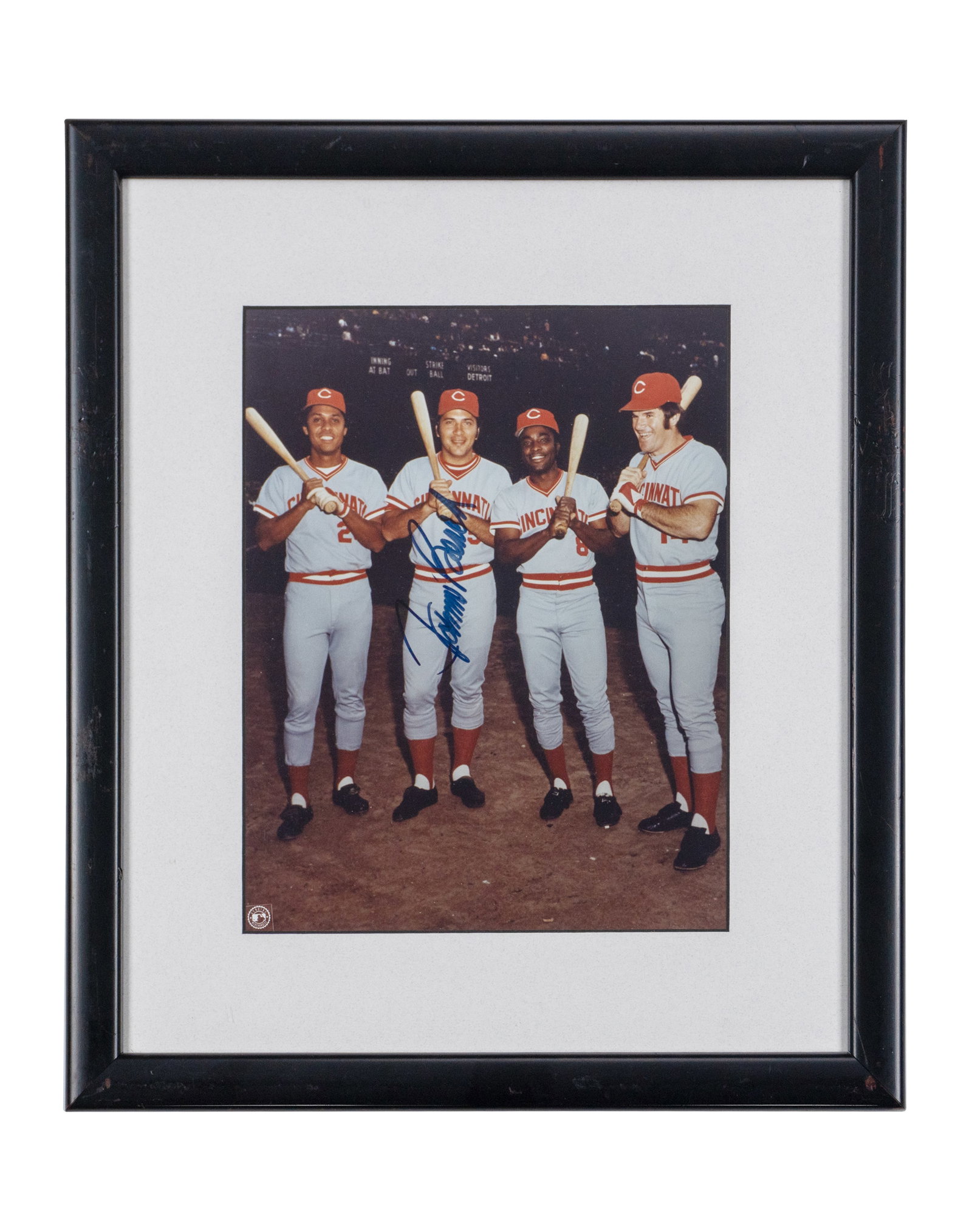 2 autographed photos of baseball; Johnny Bench et Alfonso Sonano - 1970's - 8
